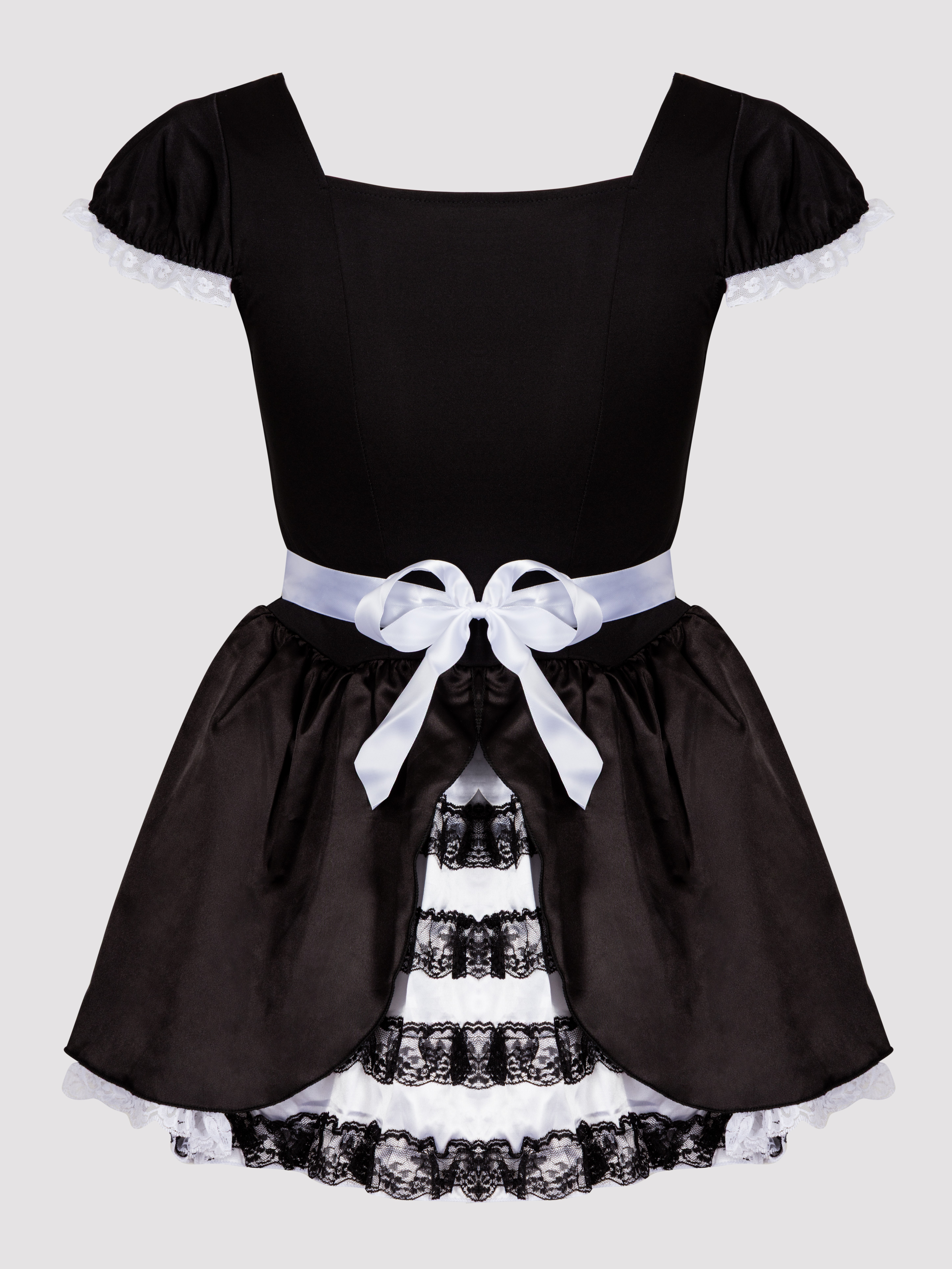 Lovehoney Fantasy French Maid Luxe Costume, Black, hi-res
