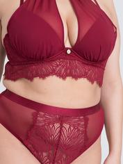 Fifty Shades of Grey Captivate Wine Chiffon Multiway Bra Set, Red, hi-res