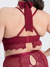 Fifty Shades of Grey Captivate Wine Chiffon Multiway Bra Set, Red, hi-res