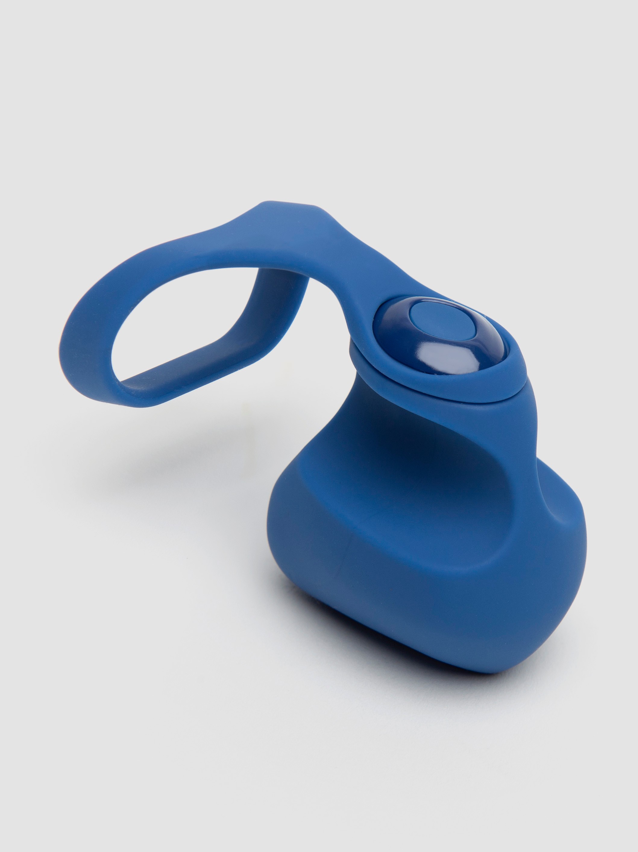Dame Fin Rechargeable Silicone Finger Vibrator, Blue, hi-res