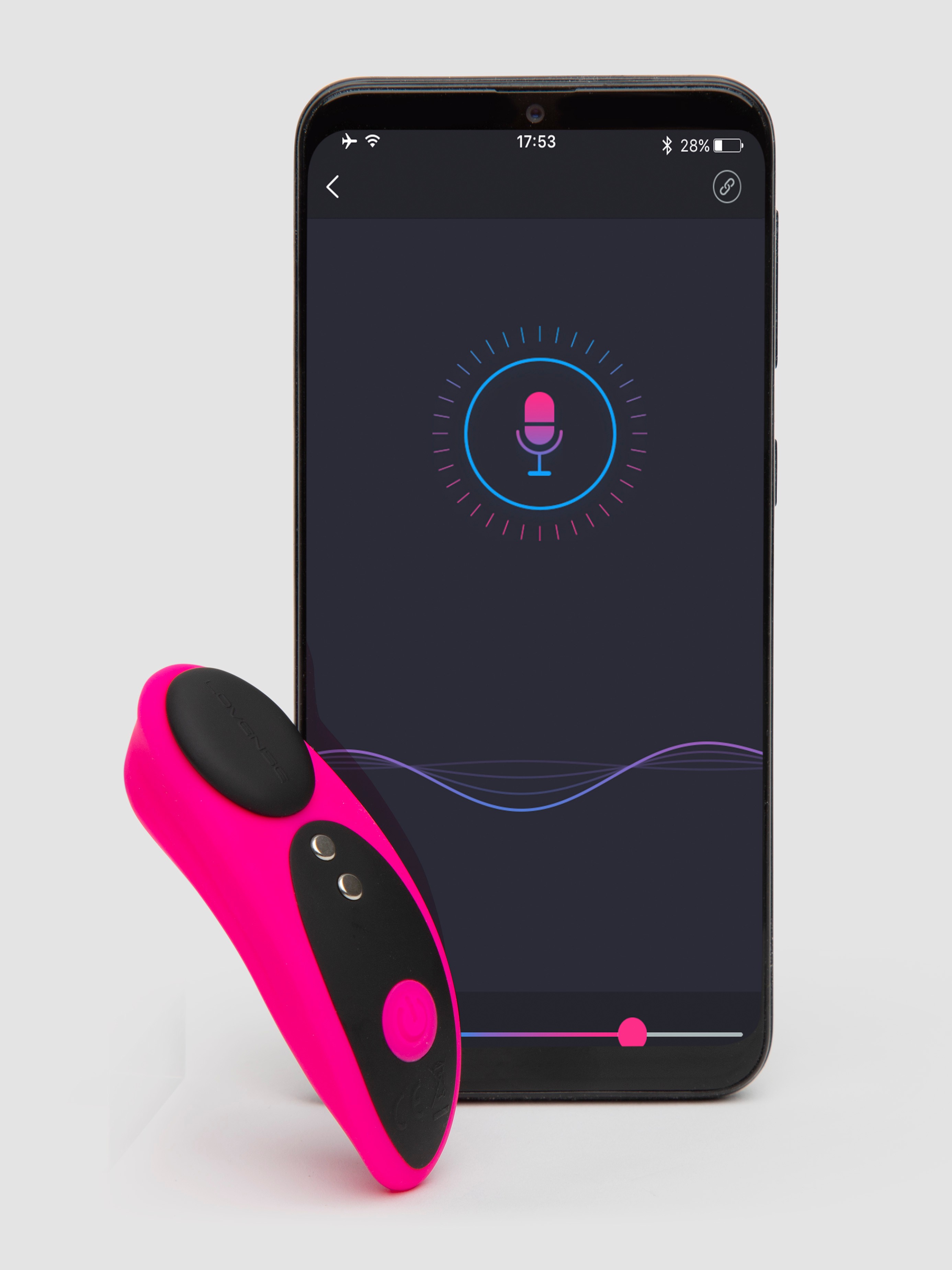 Image of Lovense Ferri App Controlled Rechargeable Knicker Vibrator - Pink