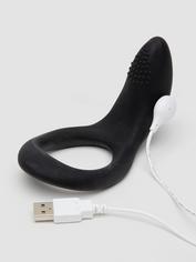 Lovense Diamo App Controlled Rechargeable Cock Ring, Black, hi-res