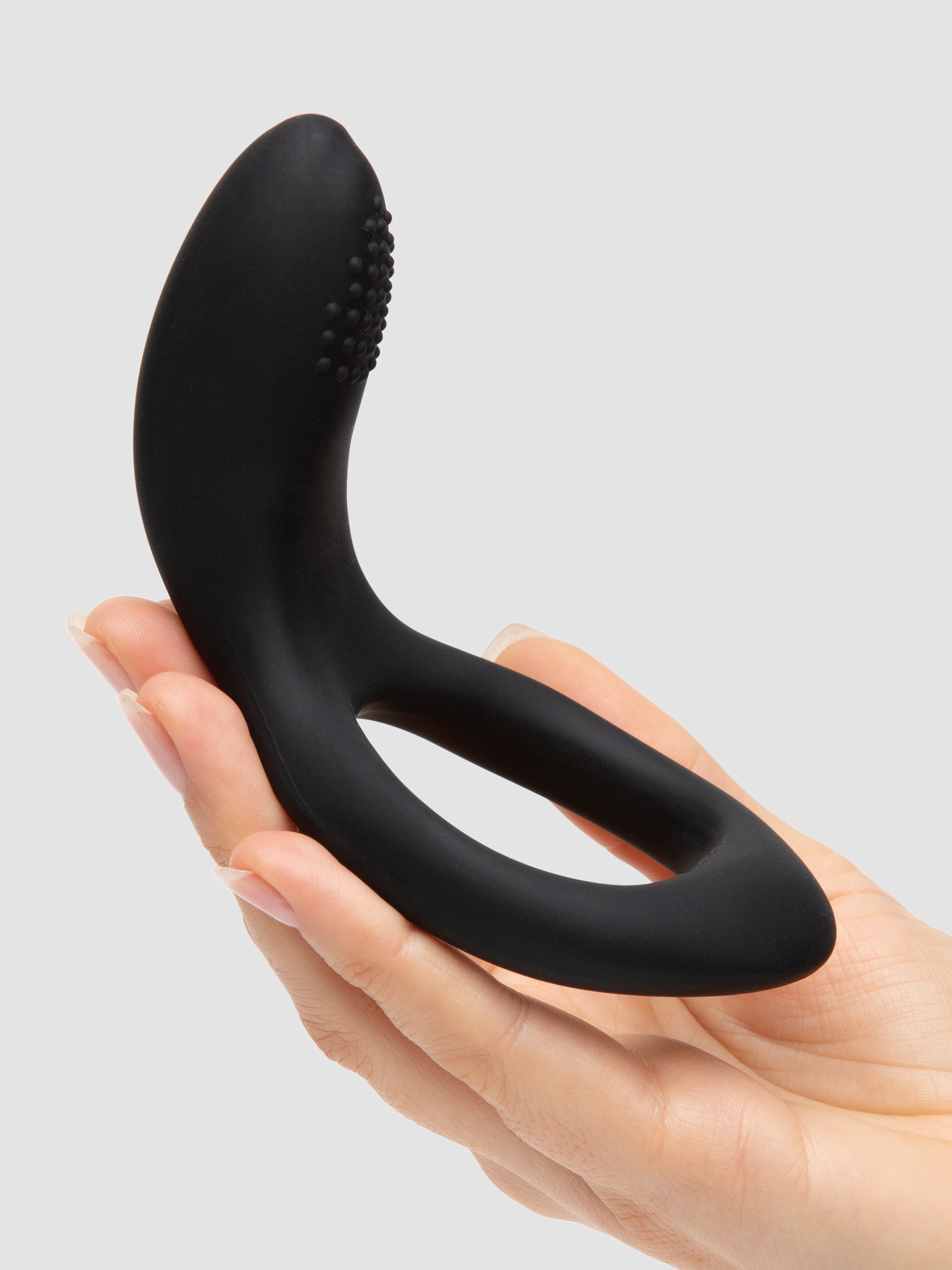 Lovense Diamo App Controlled Rechargeable Cock Ring, Black, hi-res