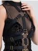 Fifty Shades of Grey Captivate Flocked Mesh Dress and Harness Set, Black, hi-res