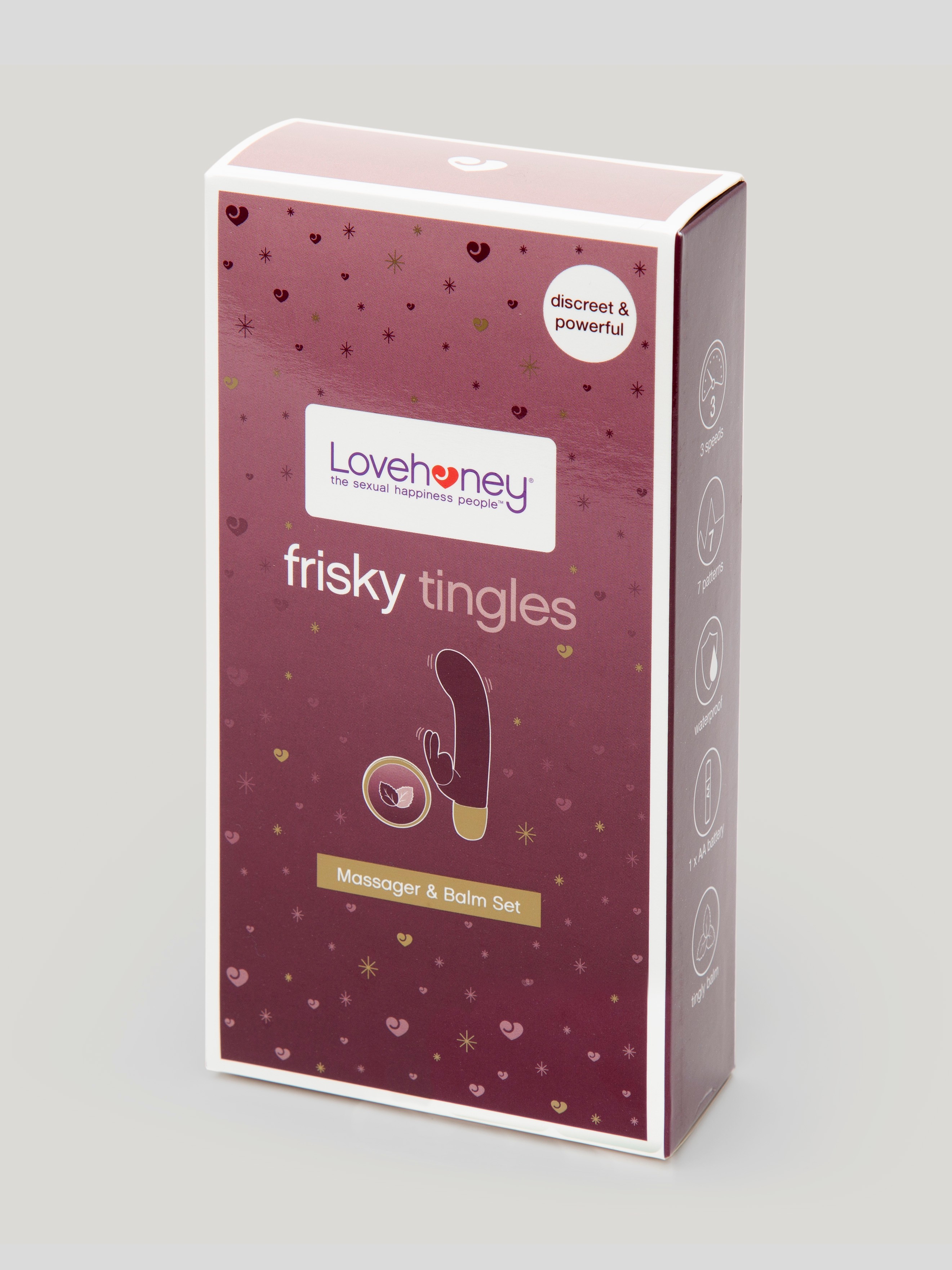 Lovehoney Frisky Tingles Rabbit Vibrator and Pleasure Balm Gift Set, Red, hi-res