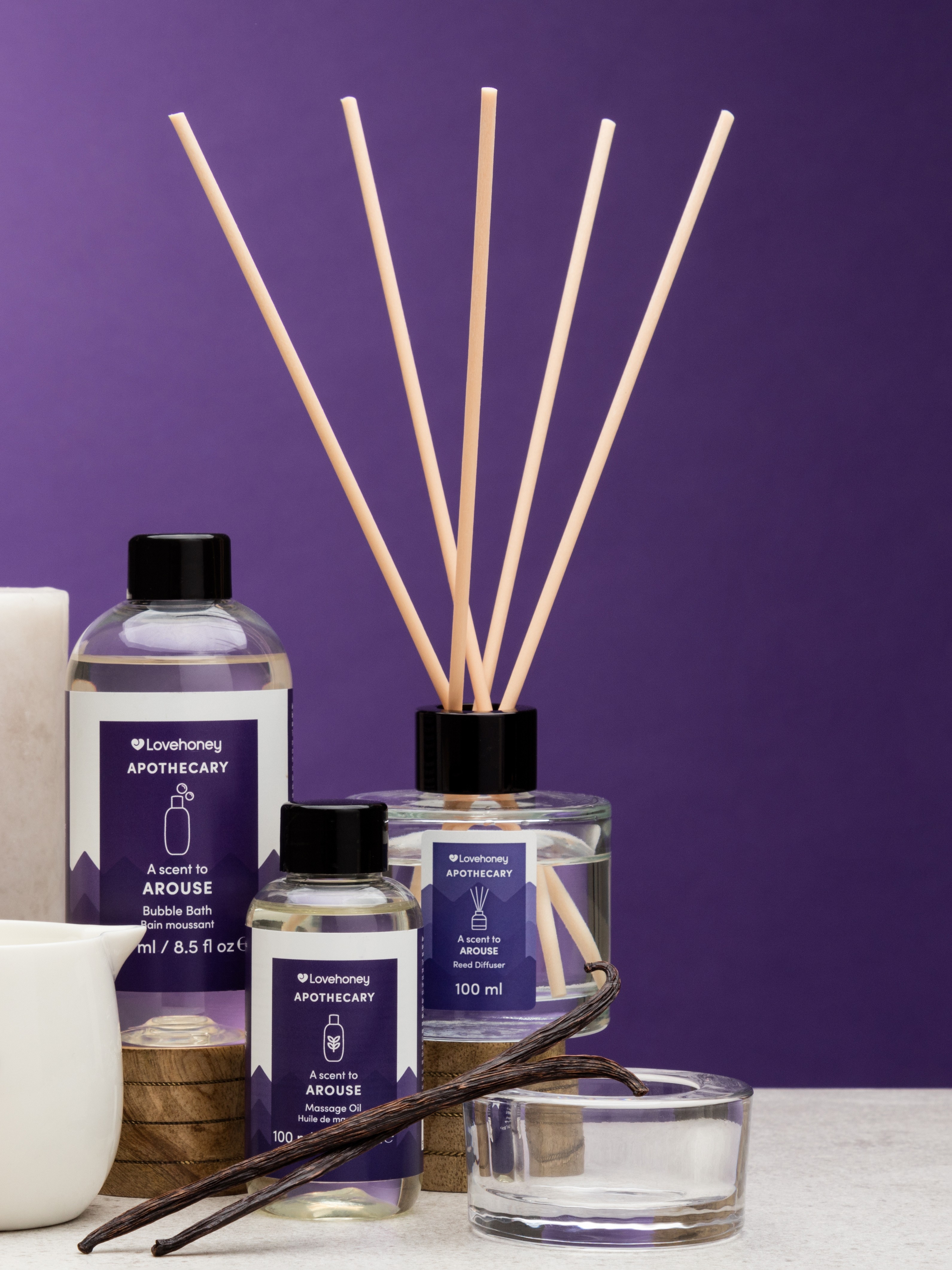 Lovehoney Apothecary Arouse Scent Reed Diffuser 100ml, , hi-res
