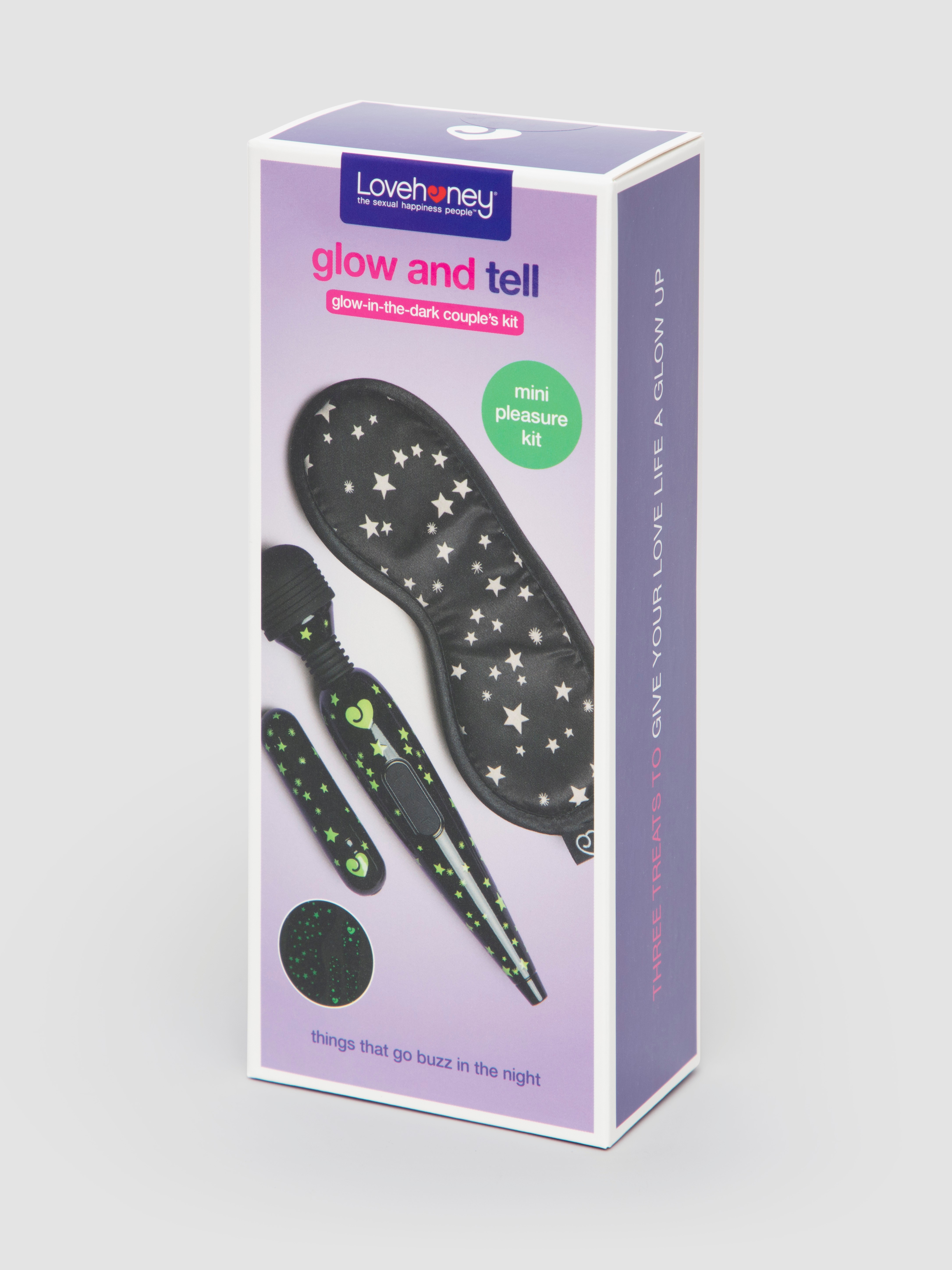 Lovehoney Glow and Tell Glow-in-the-Dark Couple's Kit (3 Piece), Glow, hi-res
