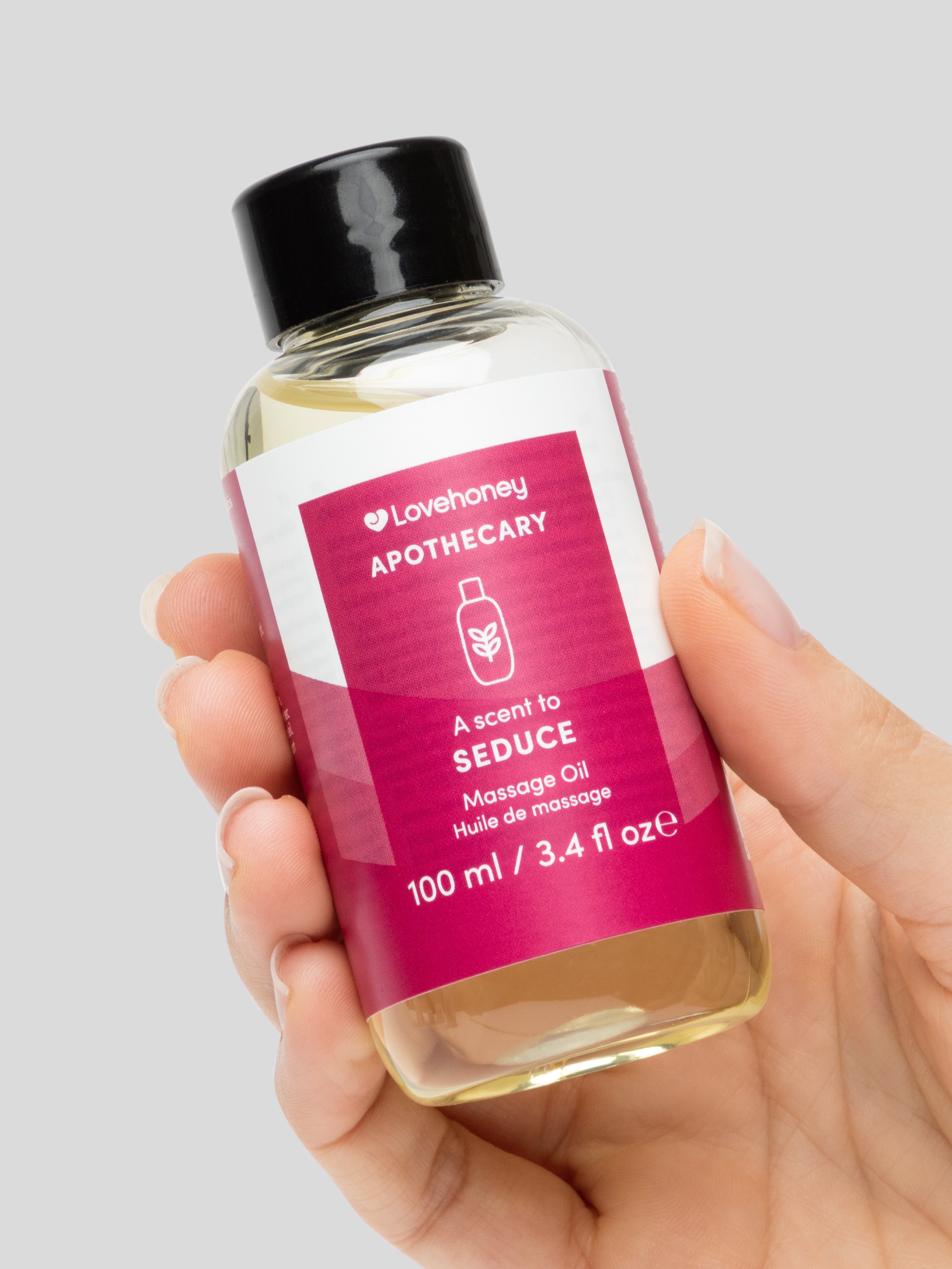 Lovehoney Apothecary Seduce Scent Massage Oil 100ml, , hi-res