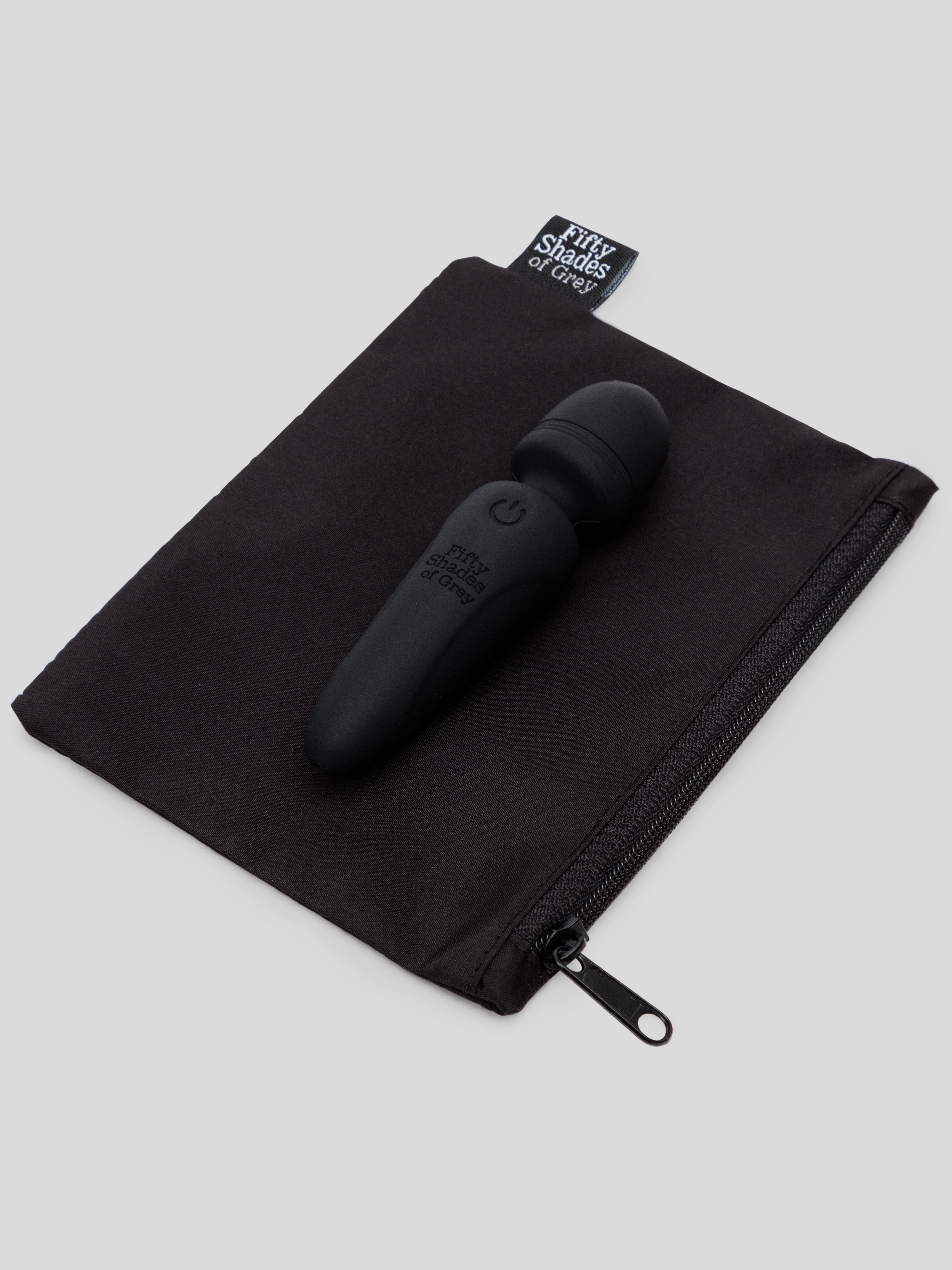 Fifty Shades of Grey Sensation Rechargeable Mini Wand Vibrator, Black, hi-res