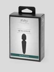 Fifty Shades of Grey Sensation Rechargeable Mini Wand Vibrator, Black, hi-res