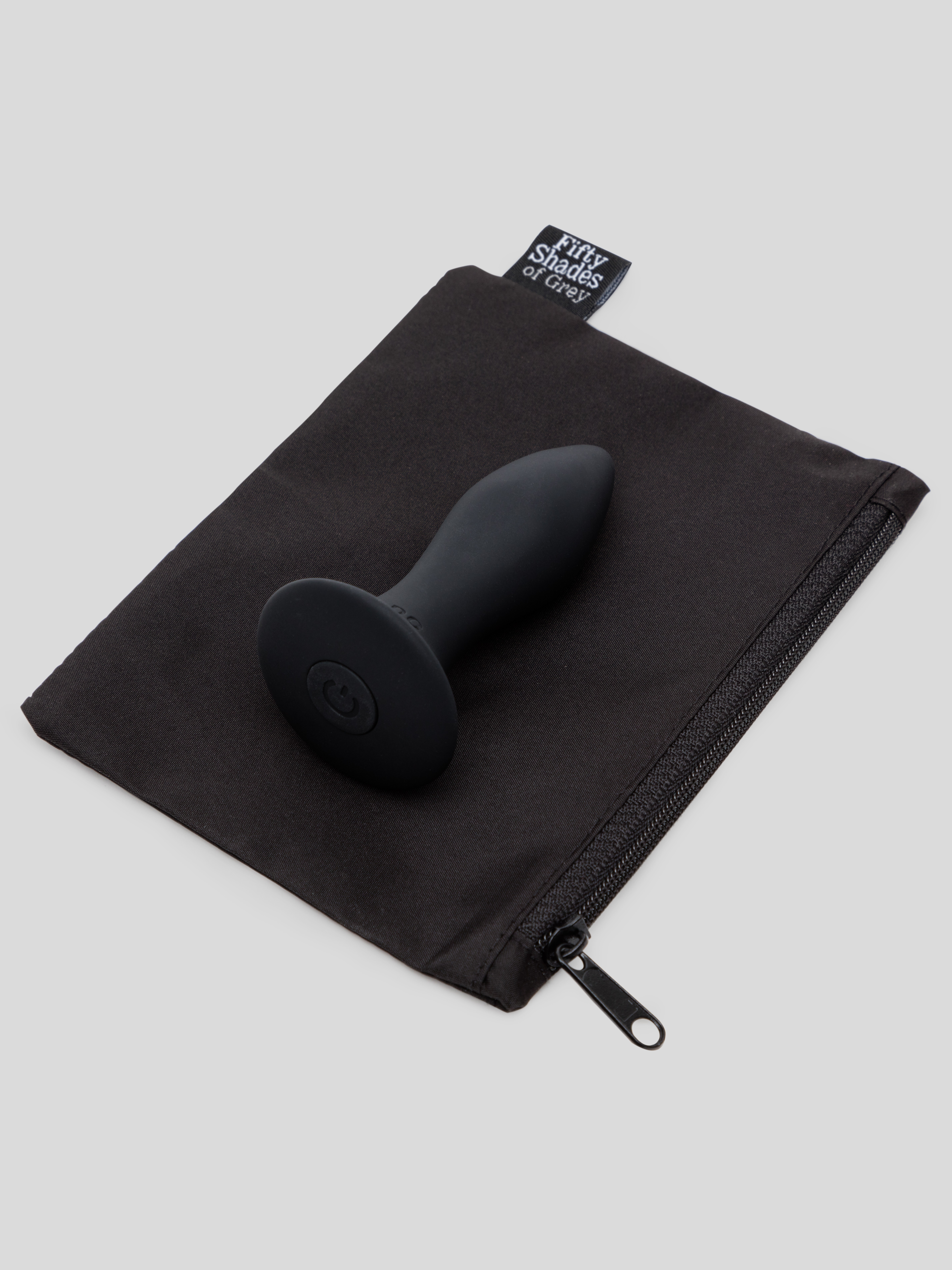 Fifty Shades of Grey Sensation Rechargeable Vibrating Butt Plug , Black, hi-res