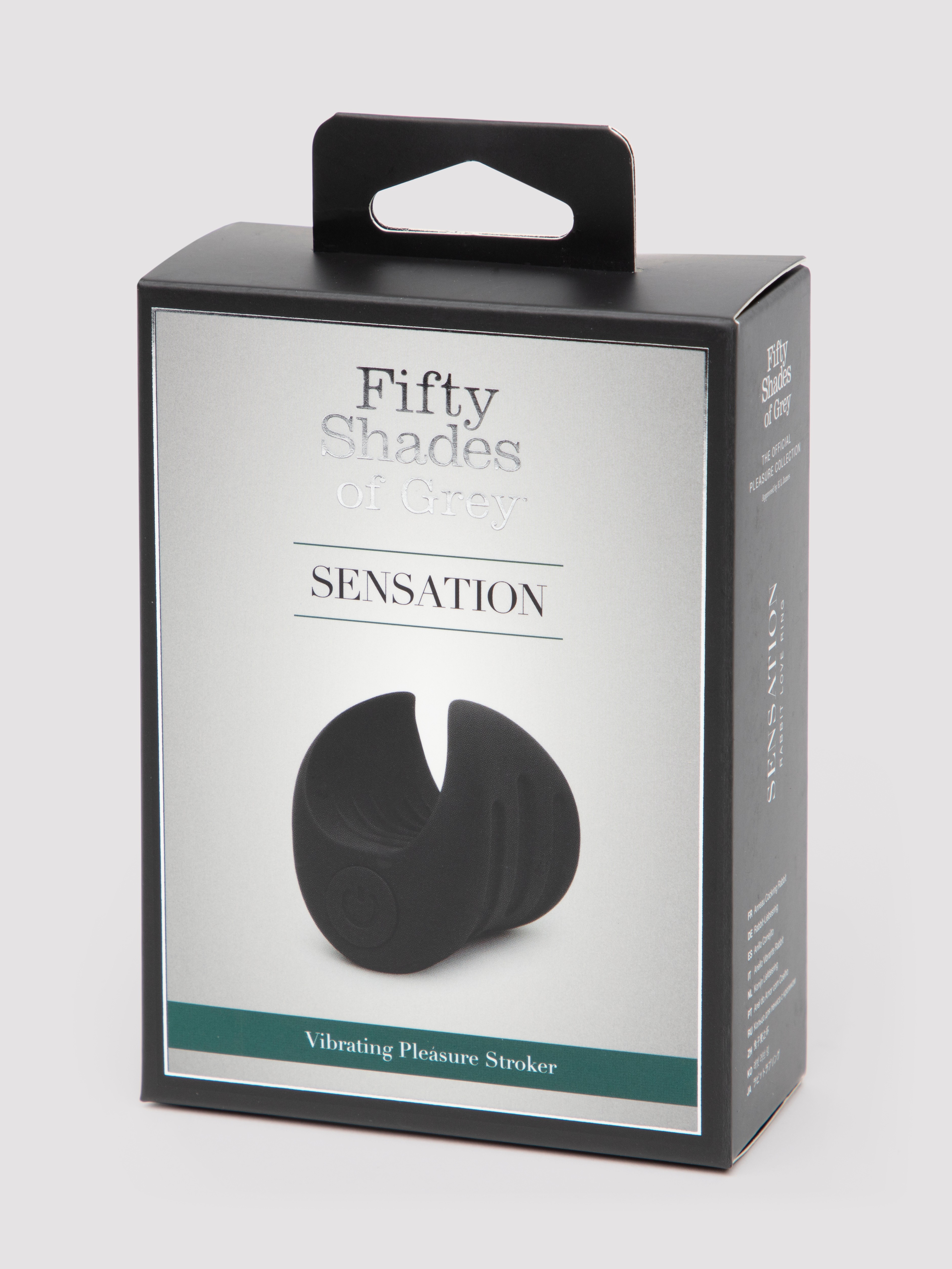 Fifty Shades of Grey Sensation 20 Function Mini Male Vibrator, Black, hi-res
