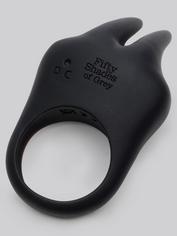 Fifty Shades of Grey Sensation Rechargeable Vibrating Rabbit Love Ring, Black, hi-res
