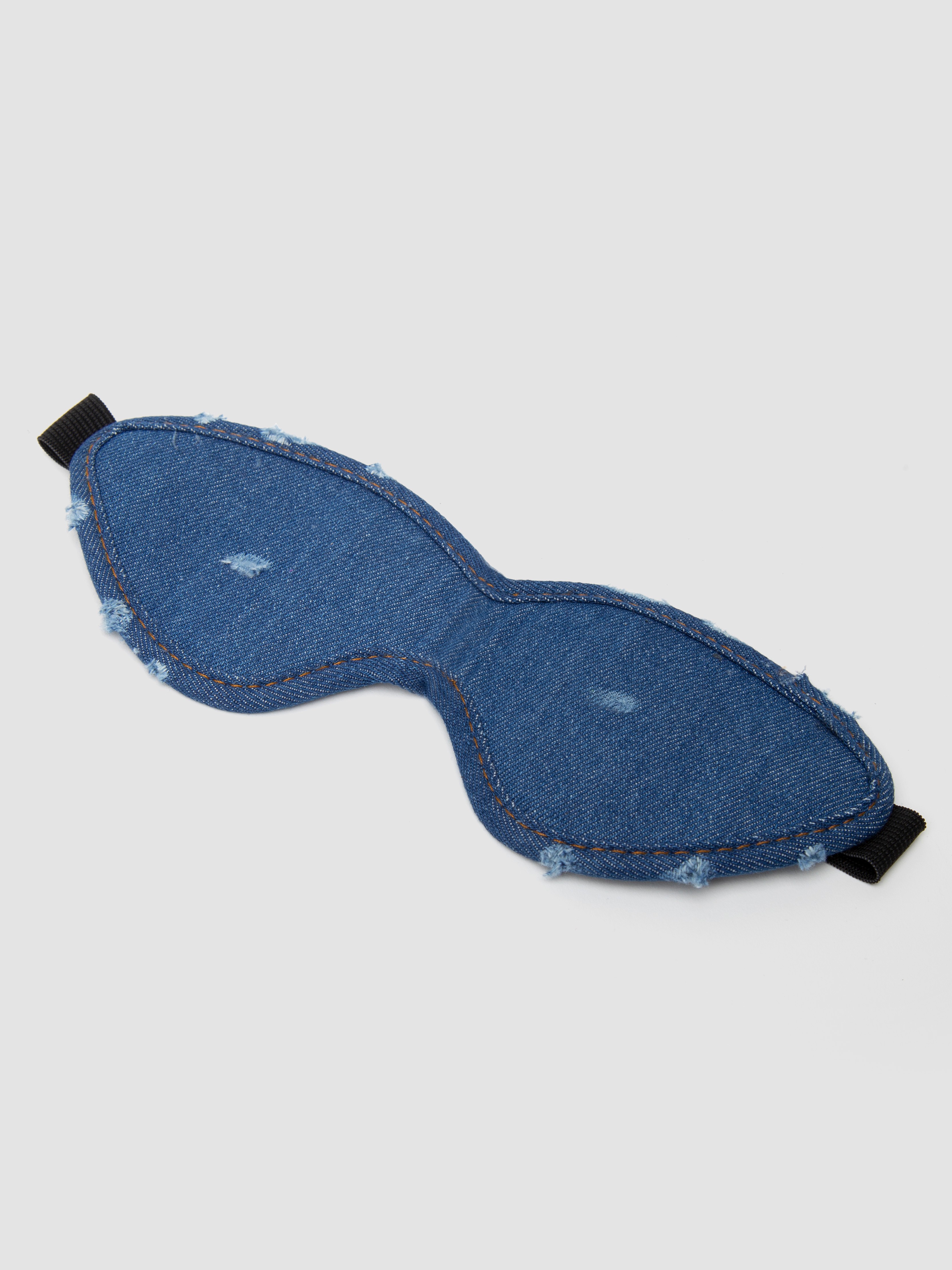 Ouch! Worn Denim Blindfold, Blue, hi-res