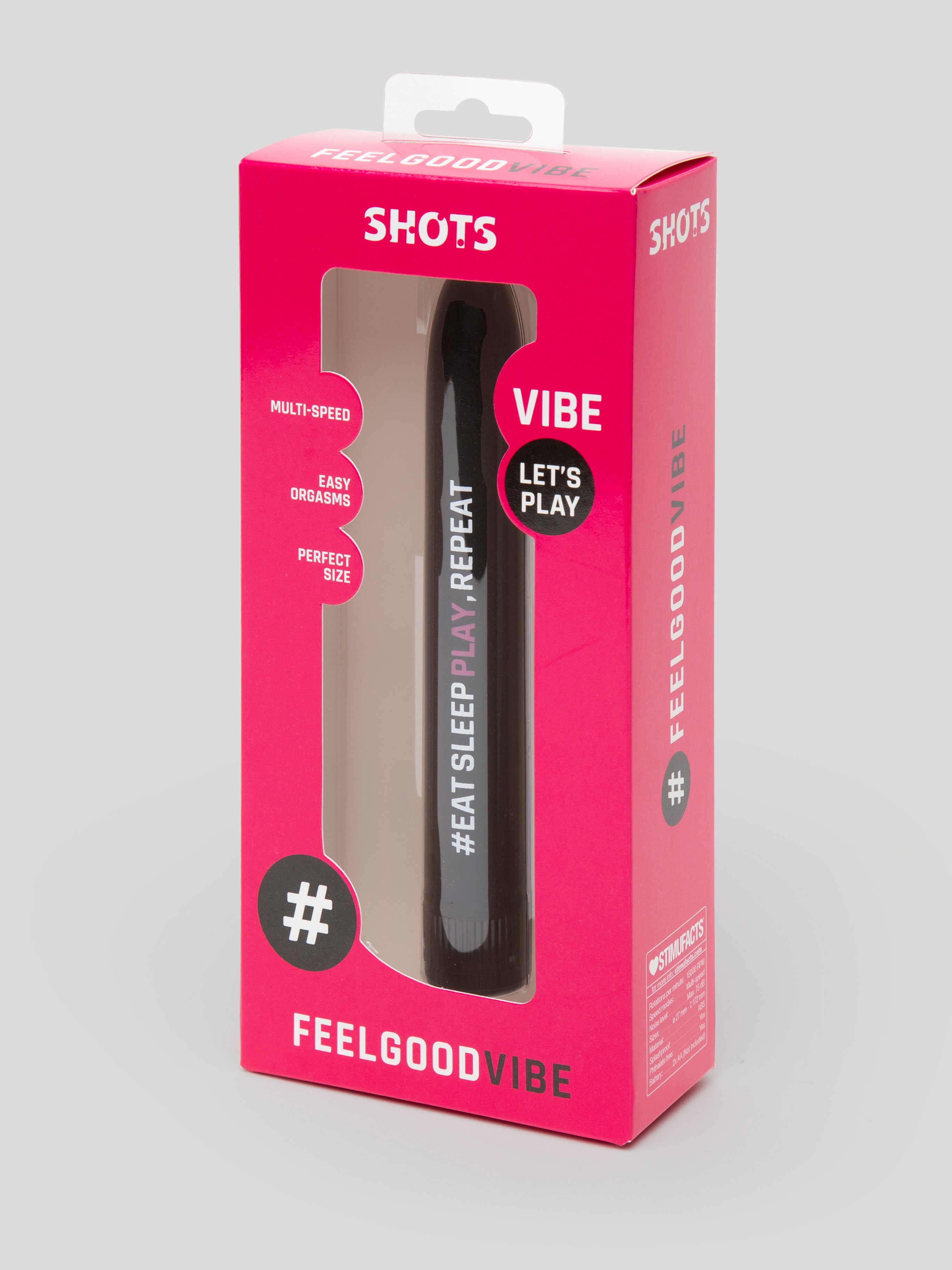 Eat, Sleep, Play, Repeat Classic Vibrator, Black, hi-res