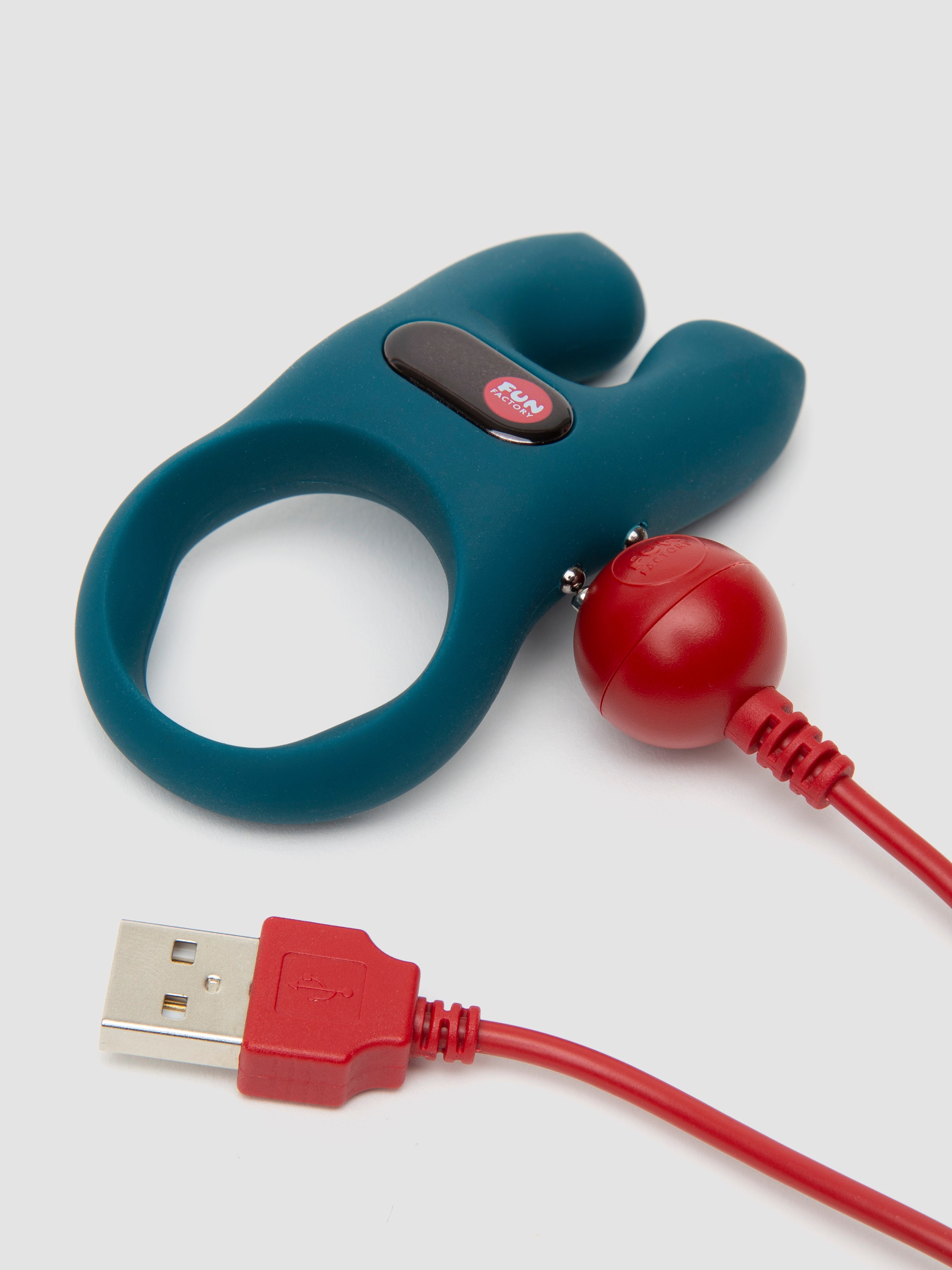 Fun Factory NOS Couple's Silicone Cock Ring, Blue, hi-res