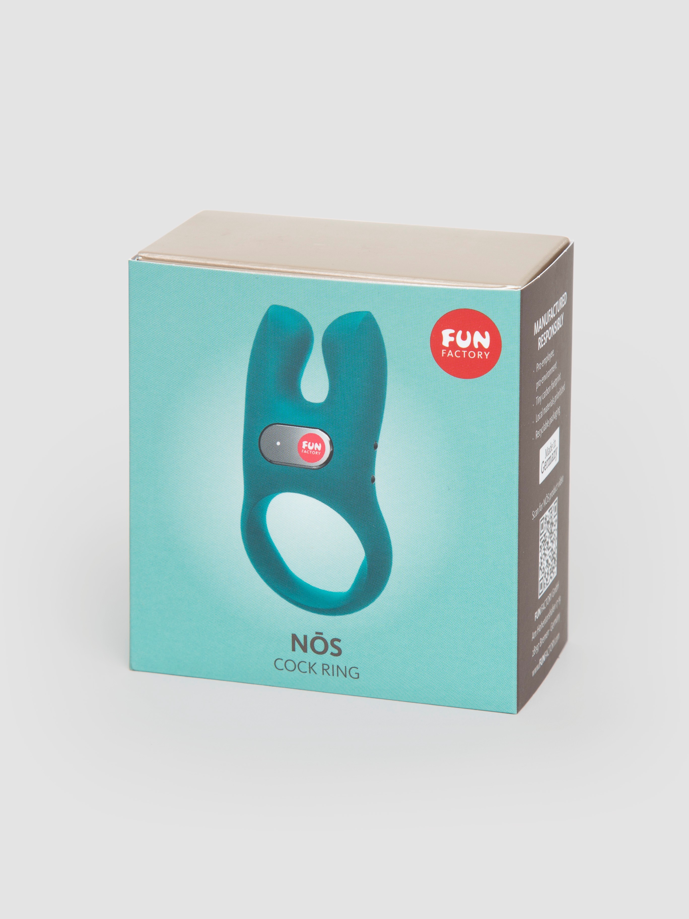 Fun Factory NOS Couple's Silicone Cock Ring, Blue, hi-res