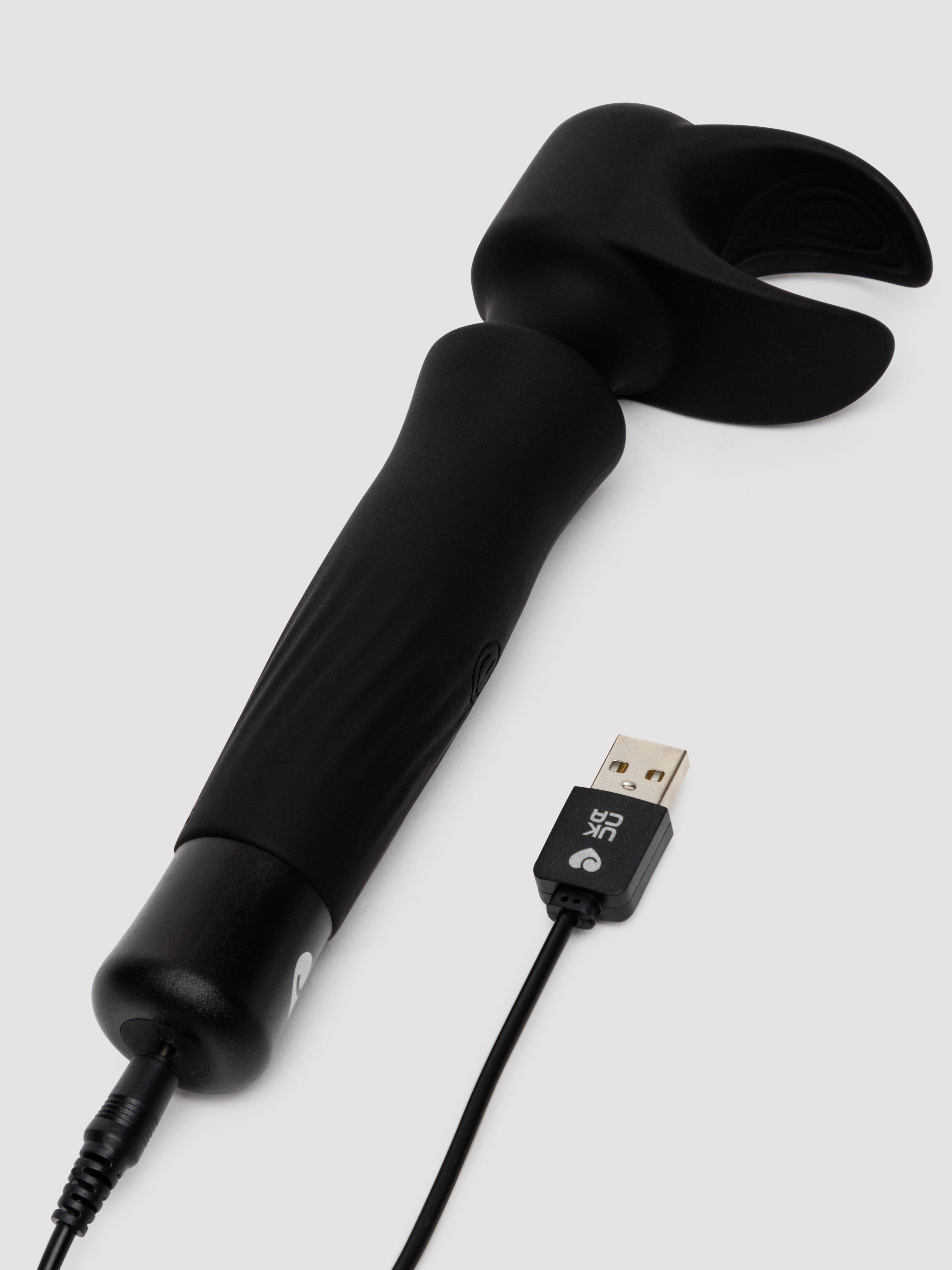 Lovehoney Power Play 7 Function Male Massage Wand, Black, hi-res