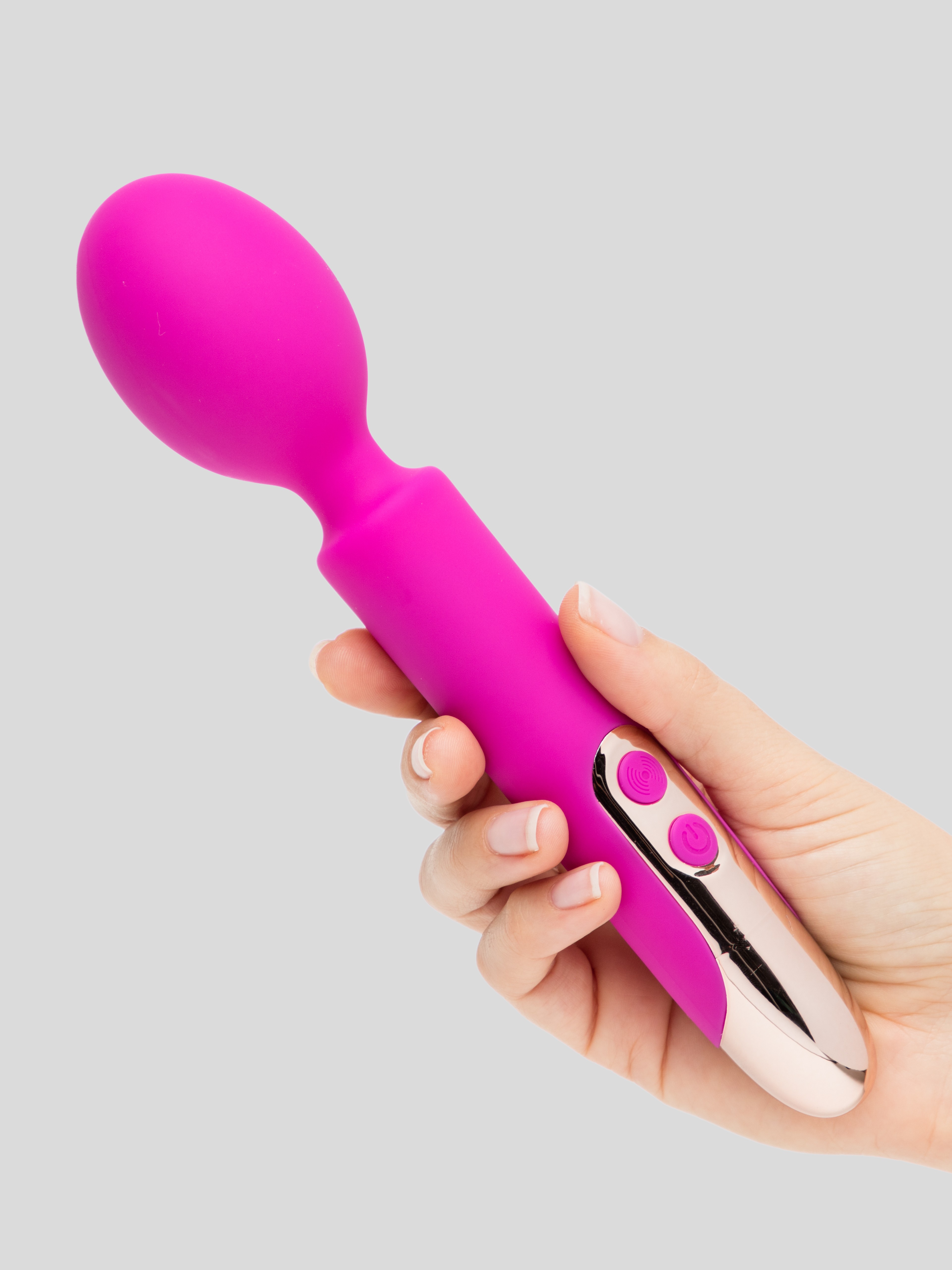 Rocks Off Oriel 10 Function Rechargeable Wand Vibrator, Purple, hi-res