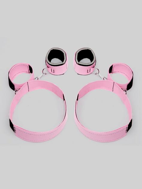 Bed of Roses Thigh, Wrist and Ankle Restraints, Pink, hi-res