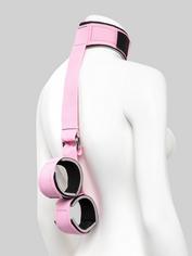 Bed of Roses Collar-to-Wrist Restraint, Pink, hi-res