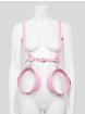 Bed of Roses Körperharness mit Hand- und Oberschenkelfesseln, Pink, hi-res