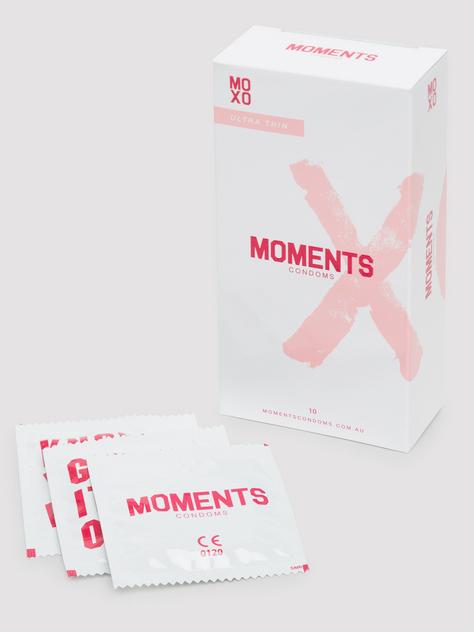 Moments Ultra-Thin Vegan Latex Condoms (10 Pack), , hi-res