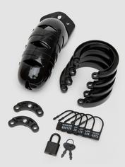 Man Cage Large Plastic Chastity Cage 5.5 Inch, Black, hi-res