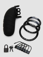 Man Cage Large Silicone Chastity Cage 5 Inch, Black, hi-res