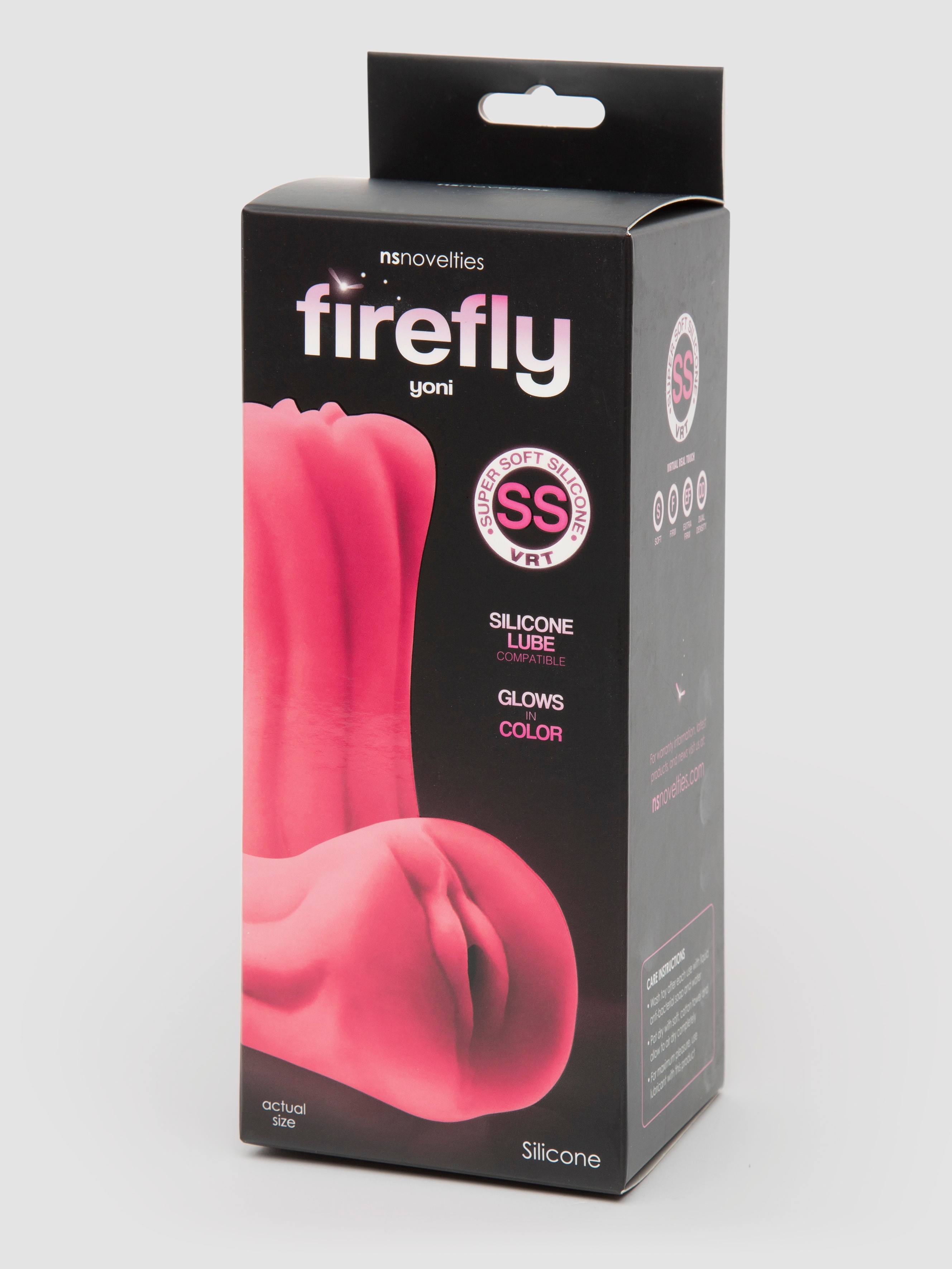 Firefly Glow-in-the-Dark Yoni Realistic Vagina Masturbator , Pink, hi-res