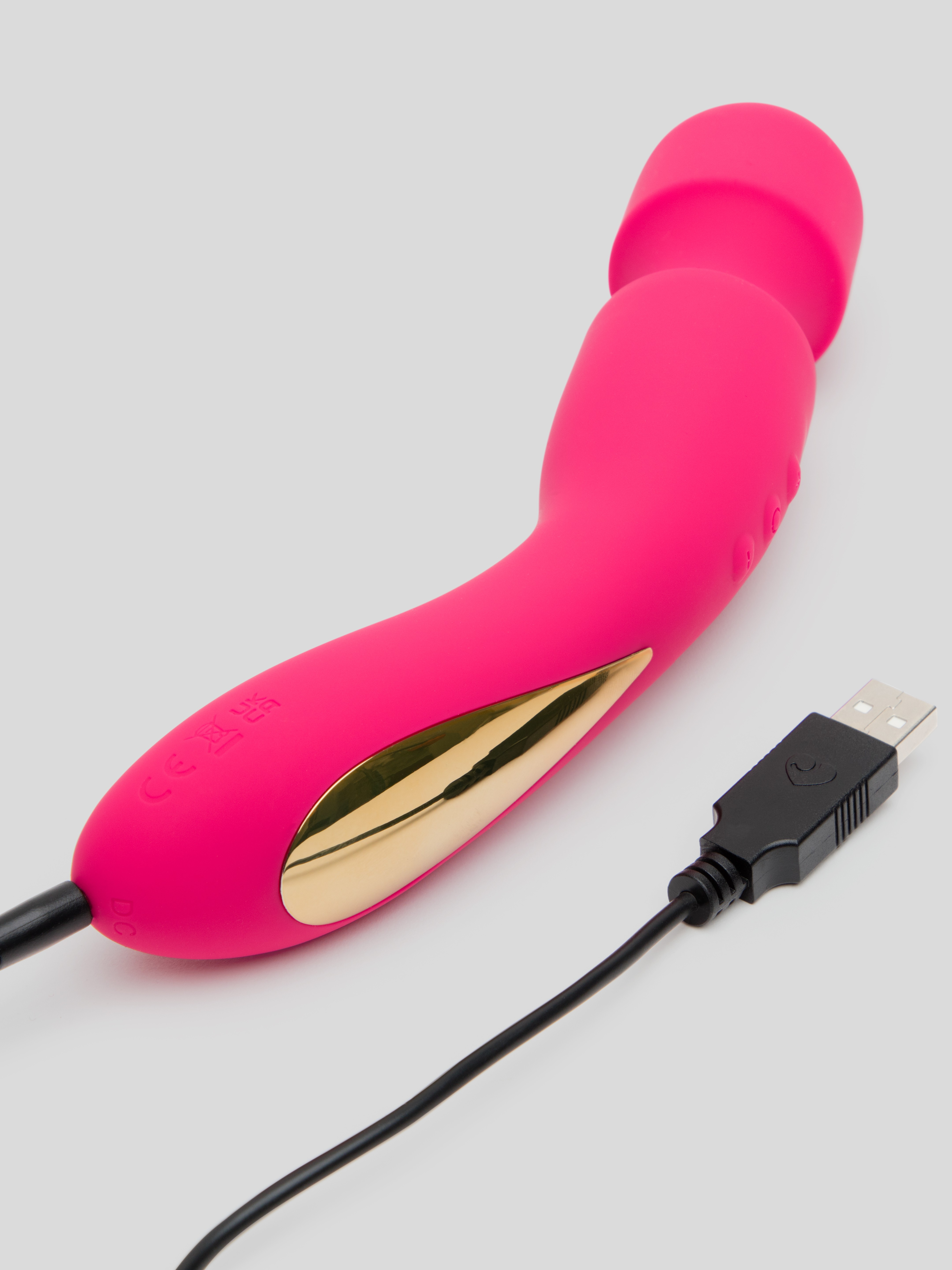 Lovehoney Luxury Rechargeable Silicone Wand Vibrator, Pink, hi-res