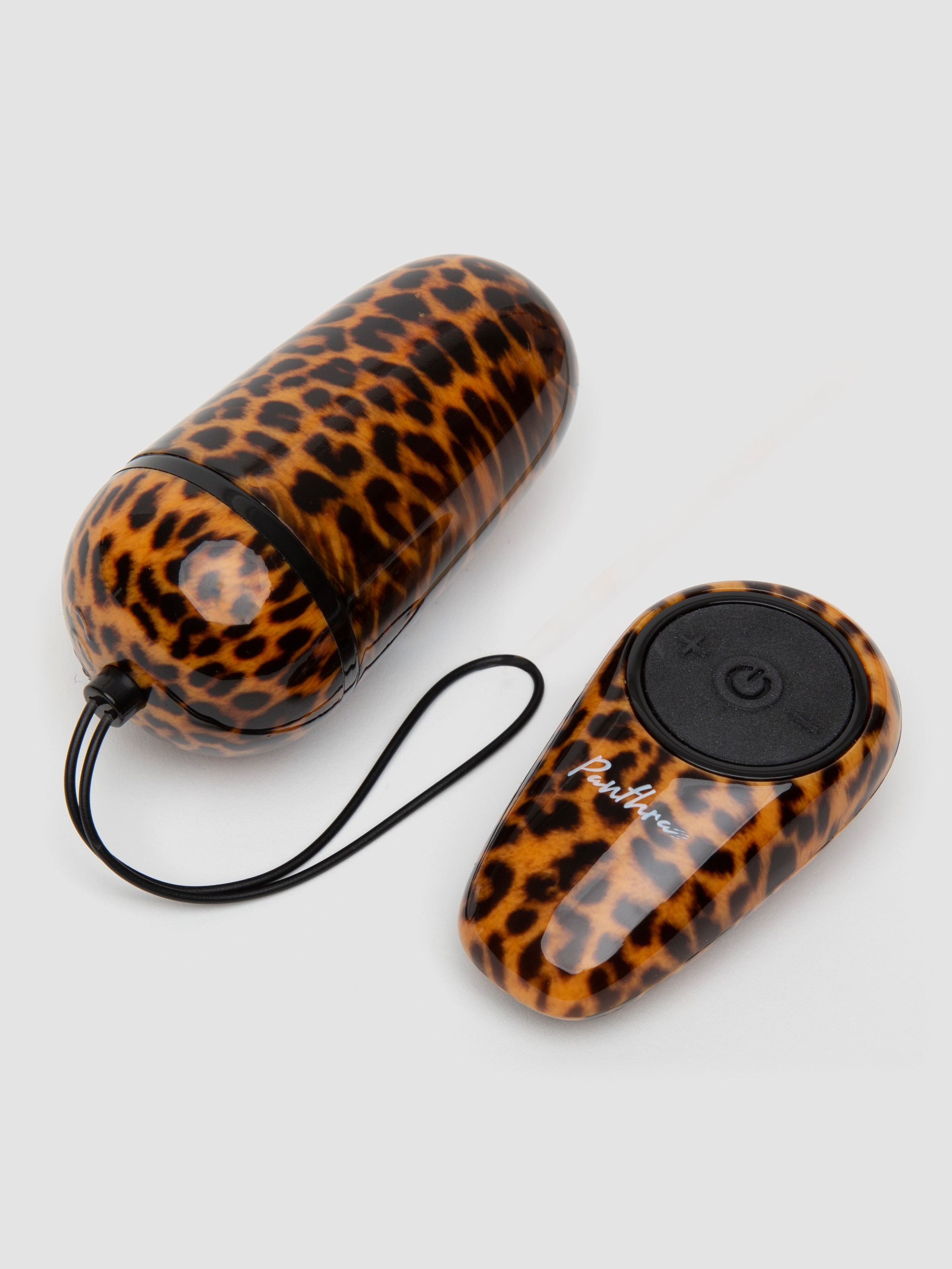 Panthra Maha Animal Print Remote Control Vibrating Love Egg, Brown, hi-res