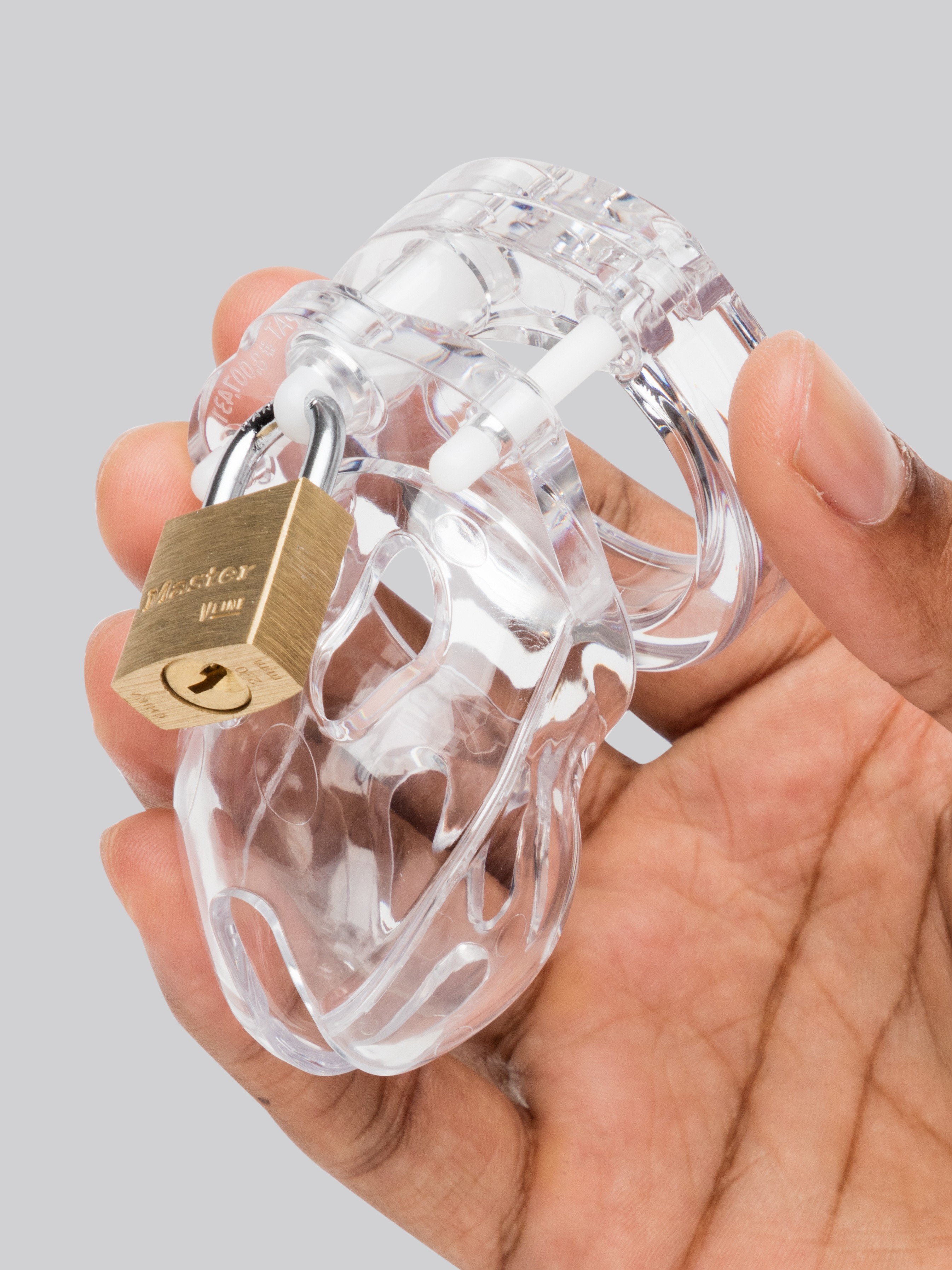 CB Mr Stubb Clear Chastity Cage Kit, Clear, hi-res