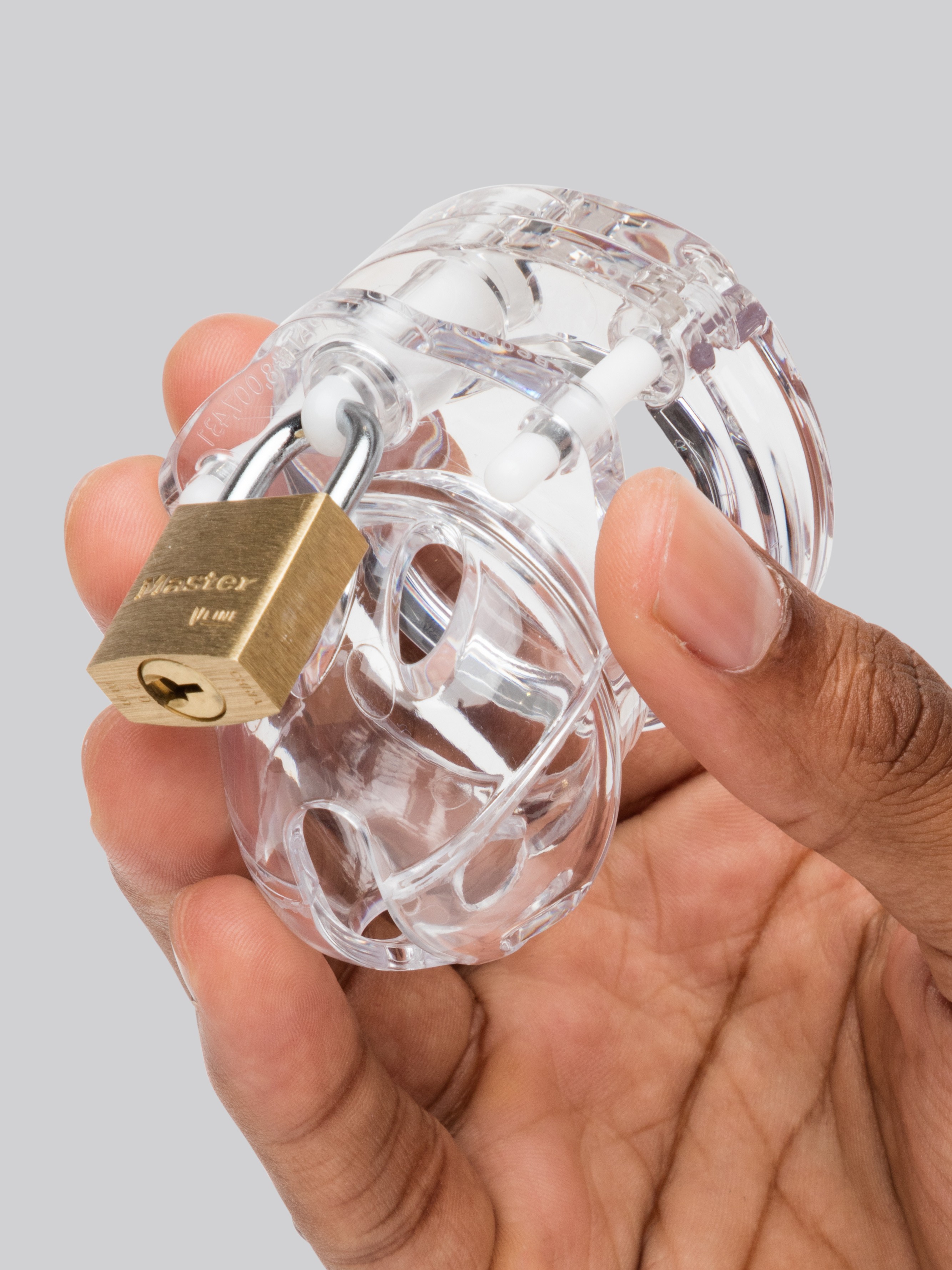 CB Mini Me Clear Chastity Cage Kit, Clear, hi-res