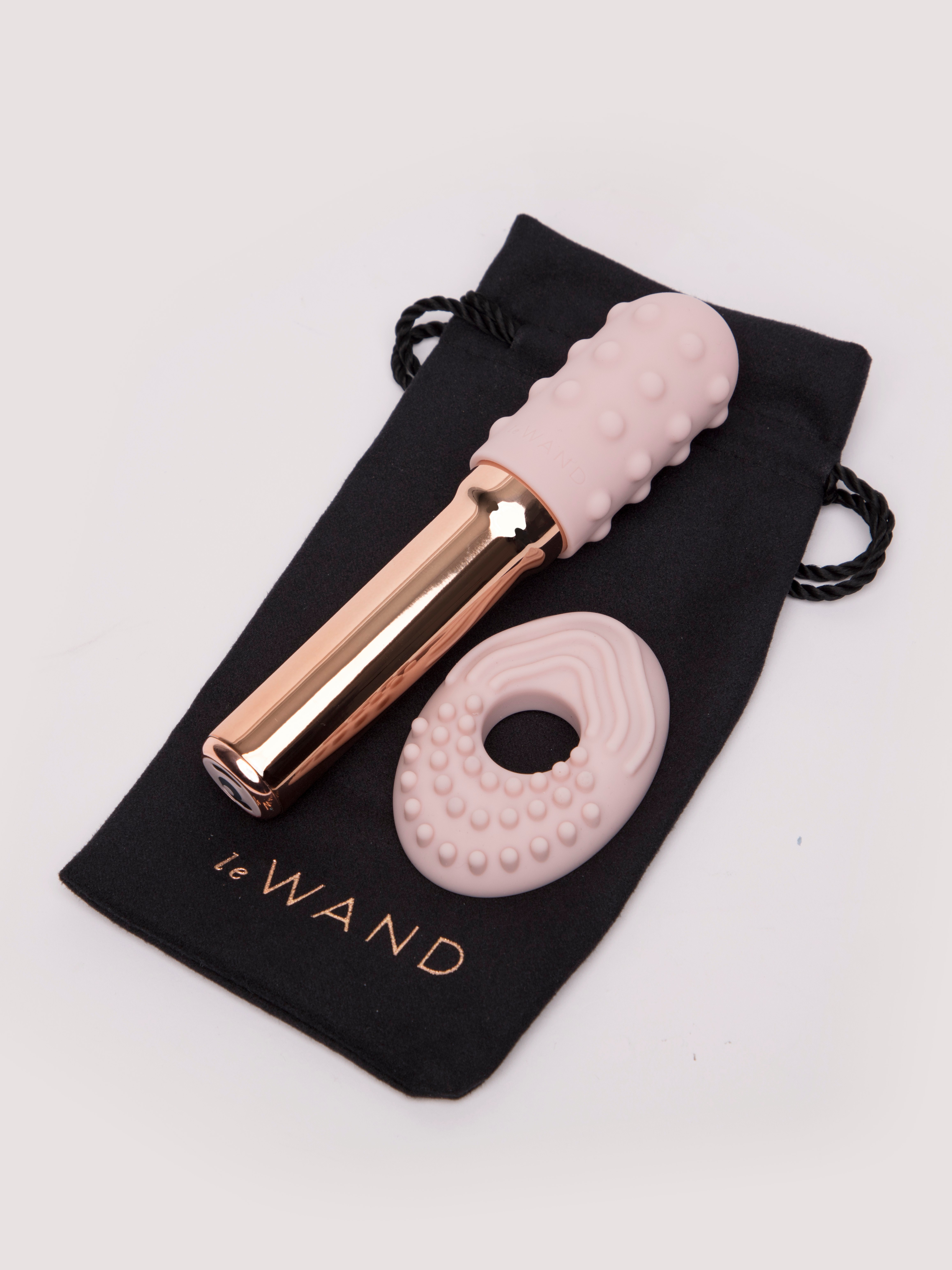 Le Wand Grand Bullet Rechargeable Luxury Textured Silicone Bullet Vibrator, Pink, hi-res