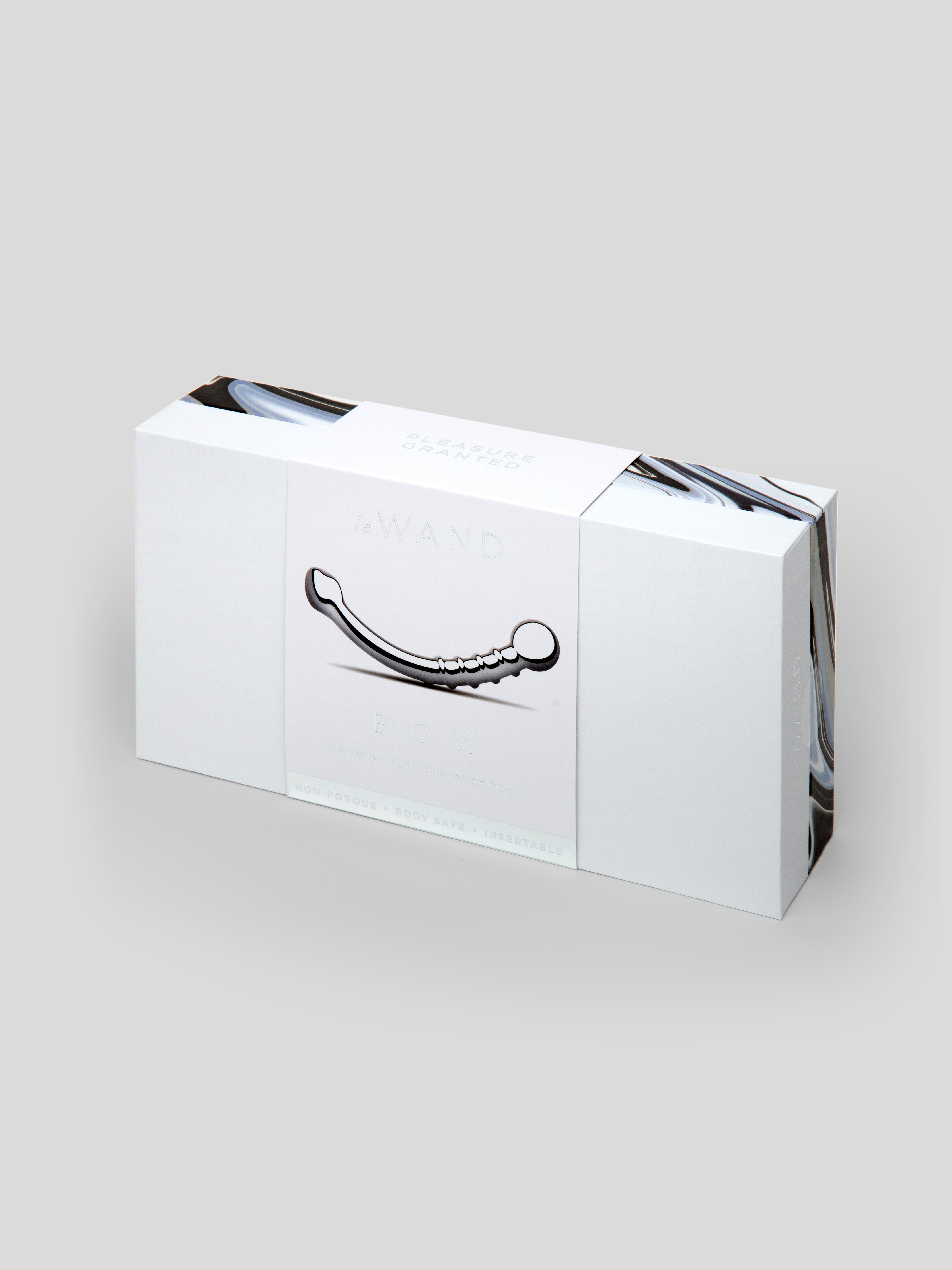 Le Wand Bow G-Spot Double-Ended Stainless Steel Dildo, Silver, hi-res