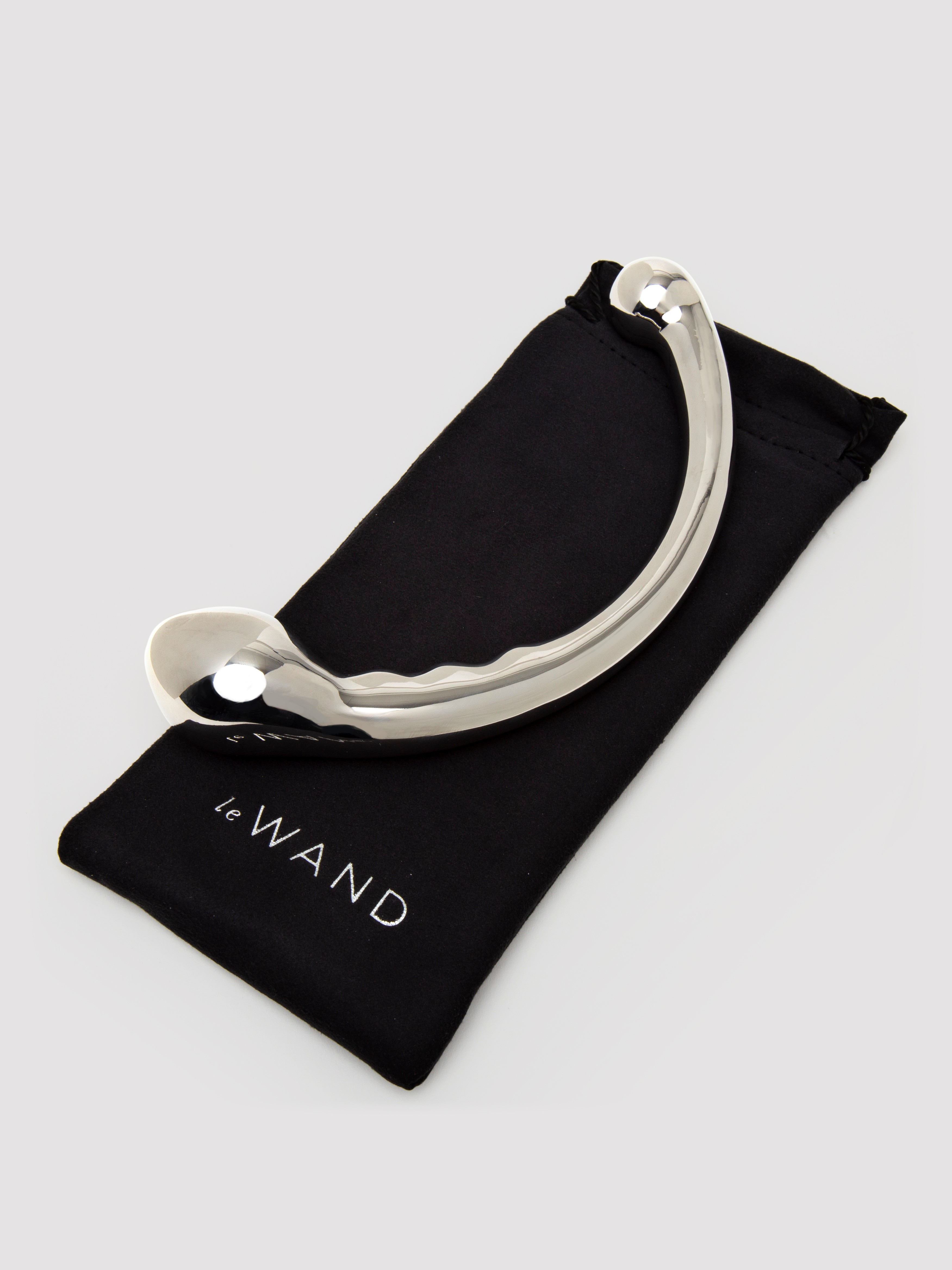 Le Wand Hoop G-Spot Double-Ended Stainless Steel Dildo, Silver, hi-res