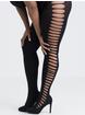 Lovehoney Crotchless Side Cut-Out Bodystocking, Black, hi-res