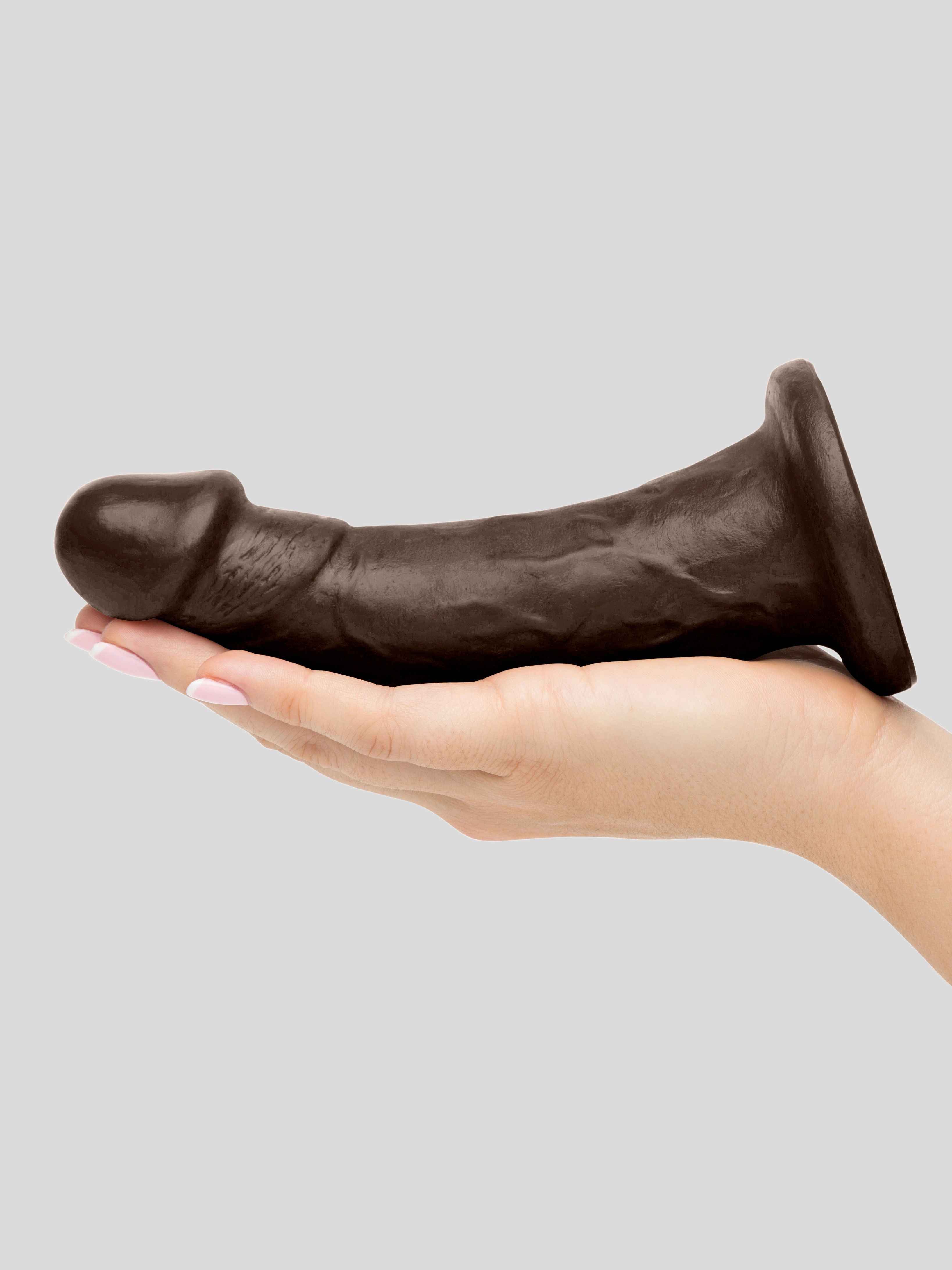 Vixen Mustang VixSkin Realistic Suction Cup Dildo 7 Inch, Flesh Brown, hi-res