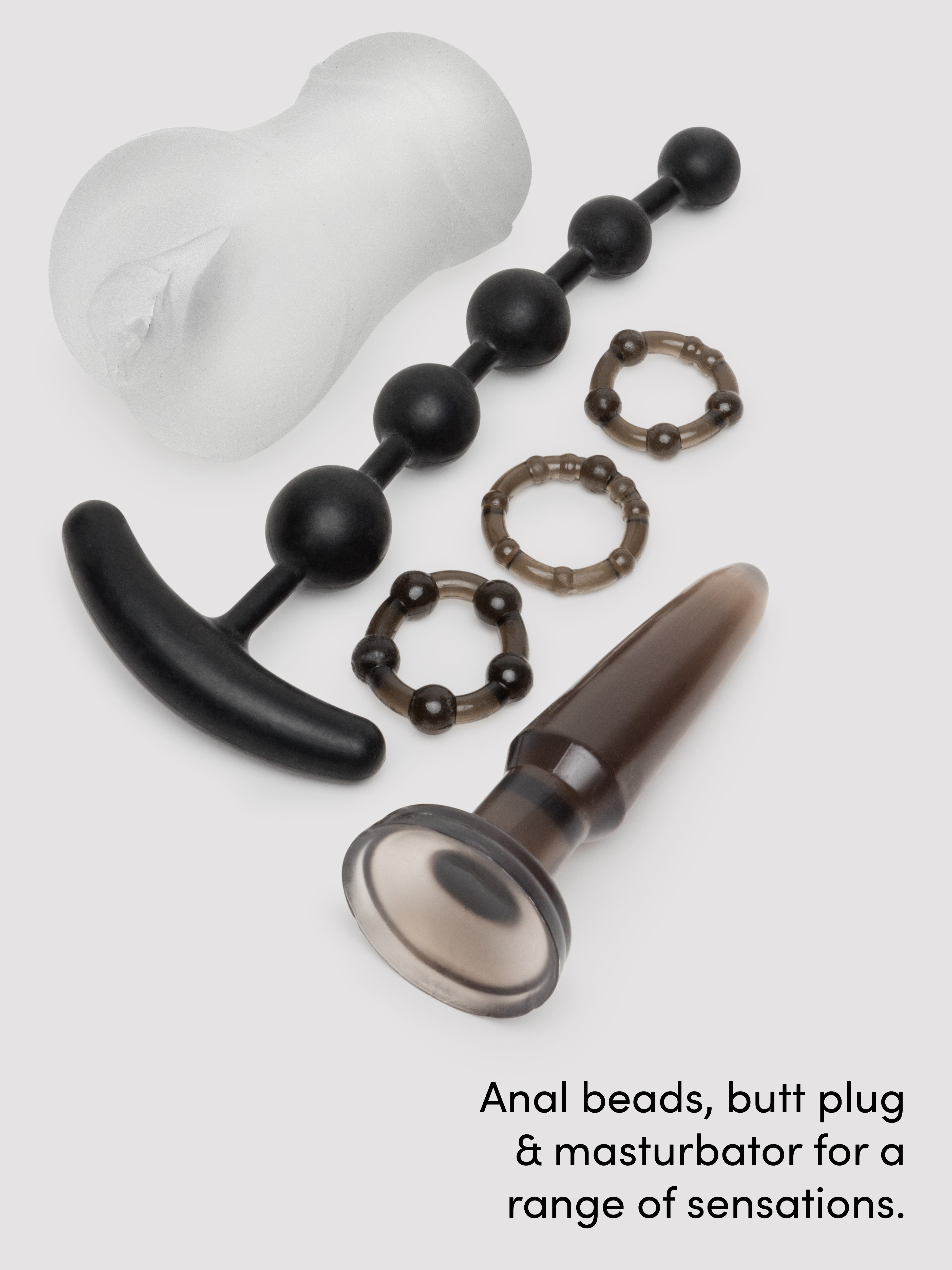 Lovehoney Wild Weekend Mega Couple's Sex Toy Kit (11 Piece), Black, hi-res