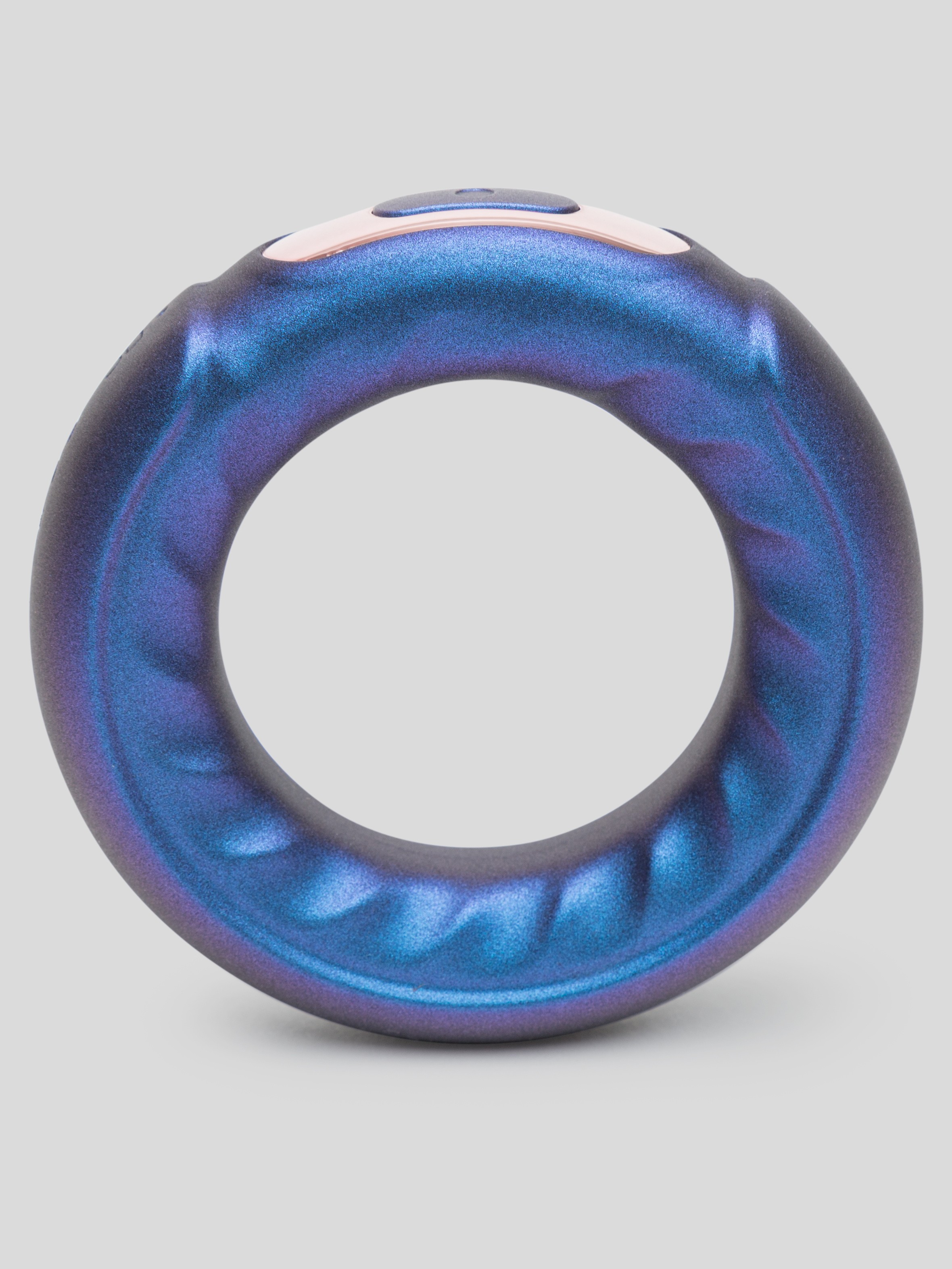 Hueman Saturn Galactic Silicone Vibrating Cock Ring, Purple, hi-res