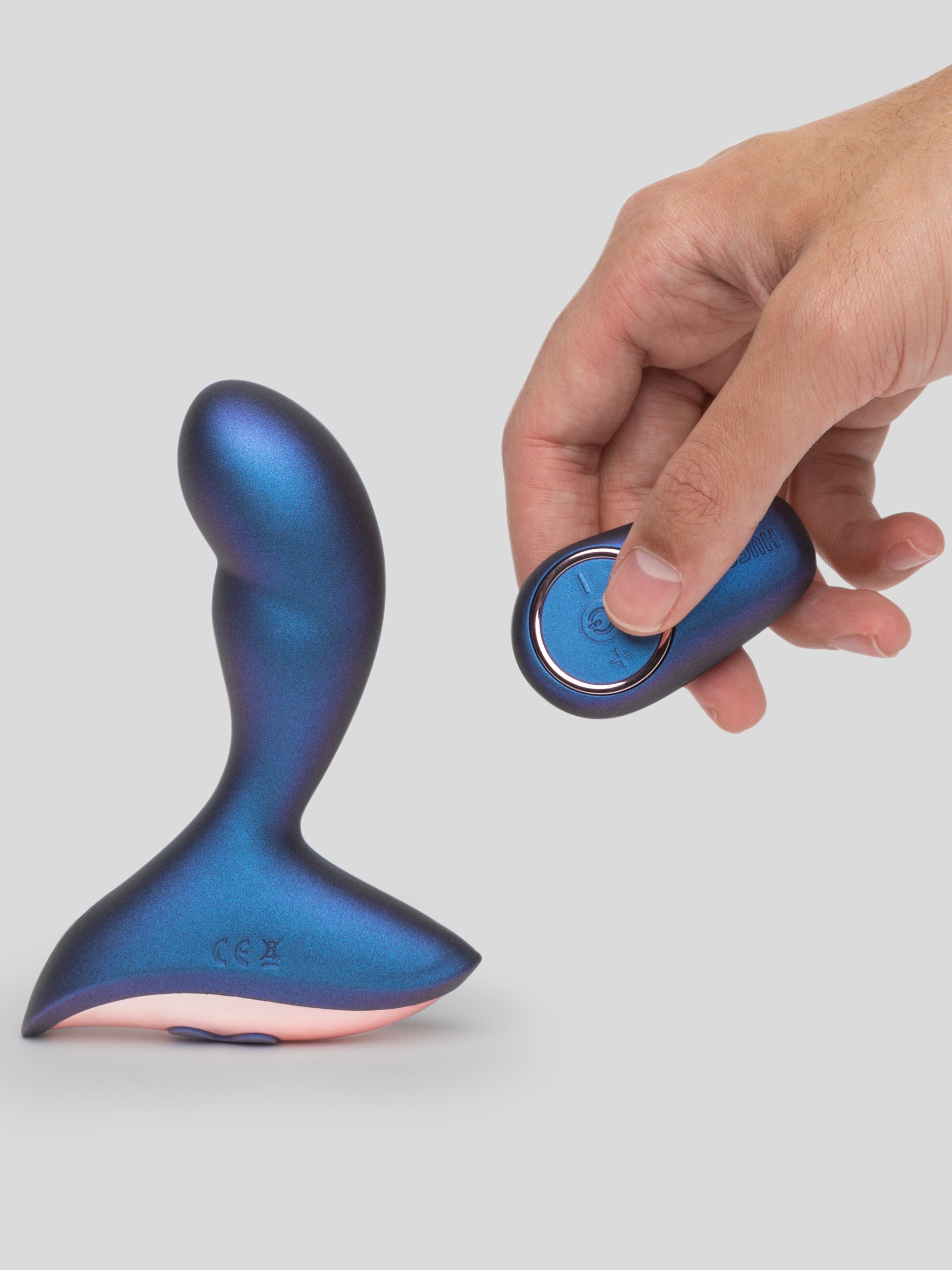 Hueman Intergalactic Galactic Silicone Remote Control Prostate Massager, Purple, hi-res