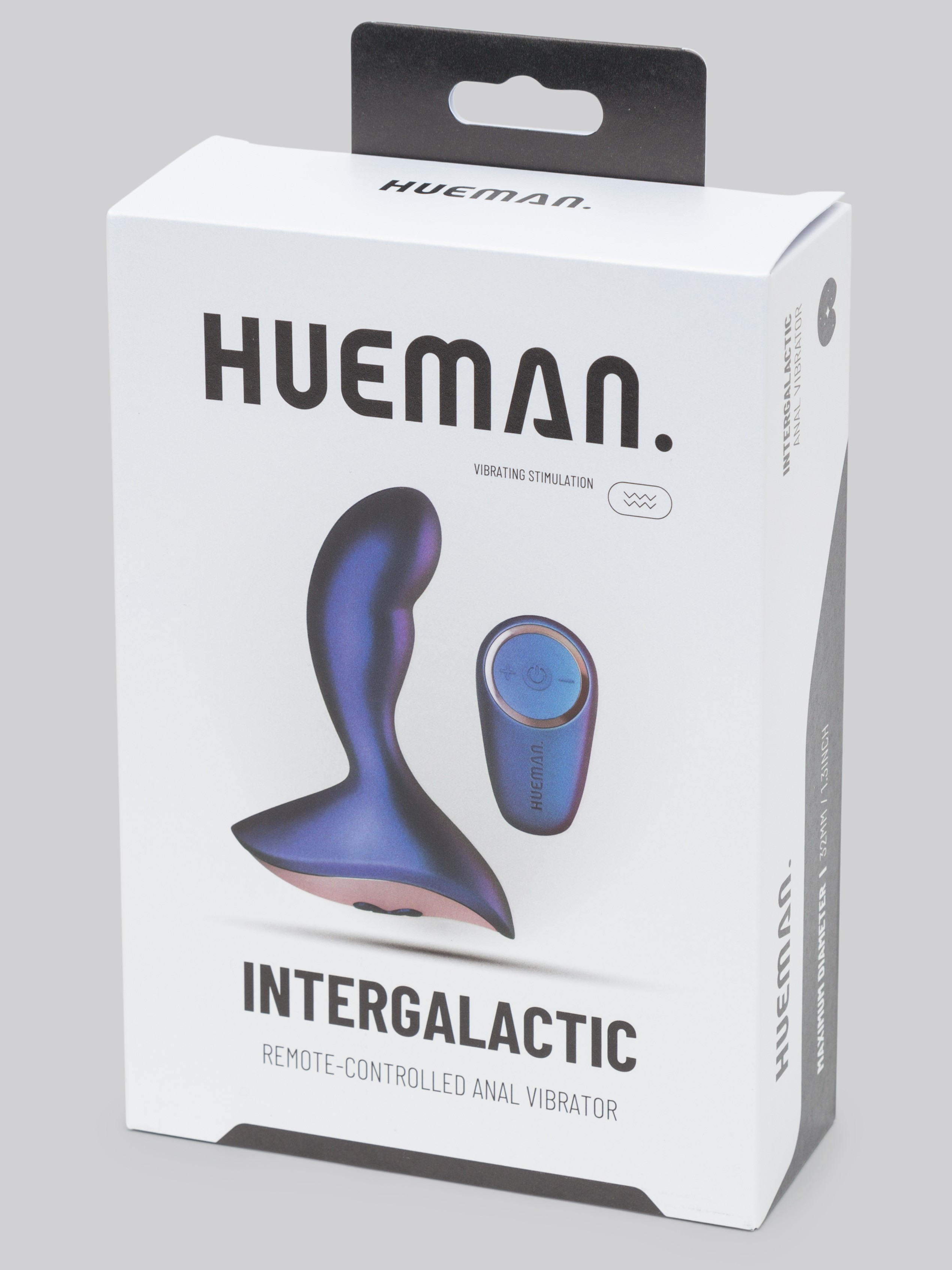 Hueman Intergalactic Galactic Silicone Remote Control Prostate Massager, Purple, hi-res