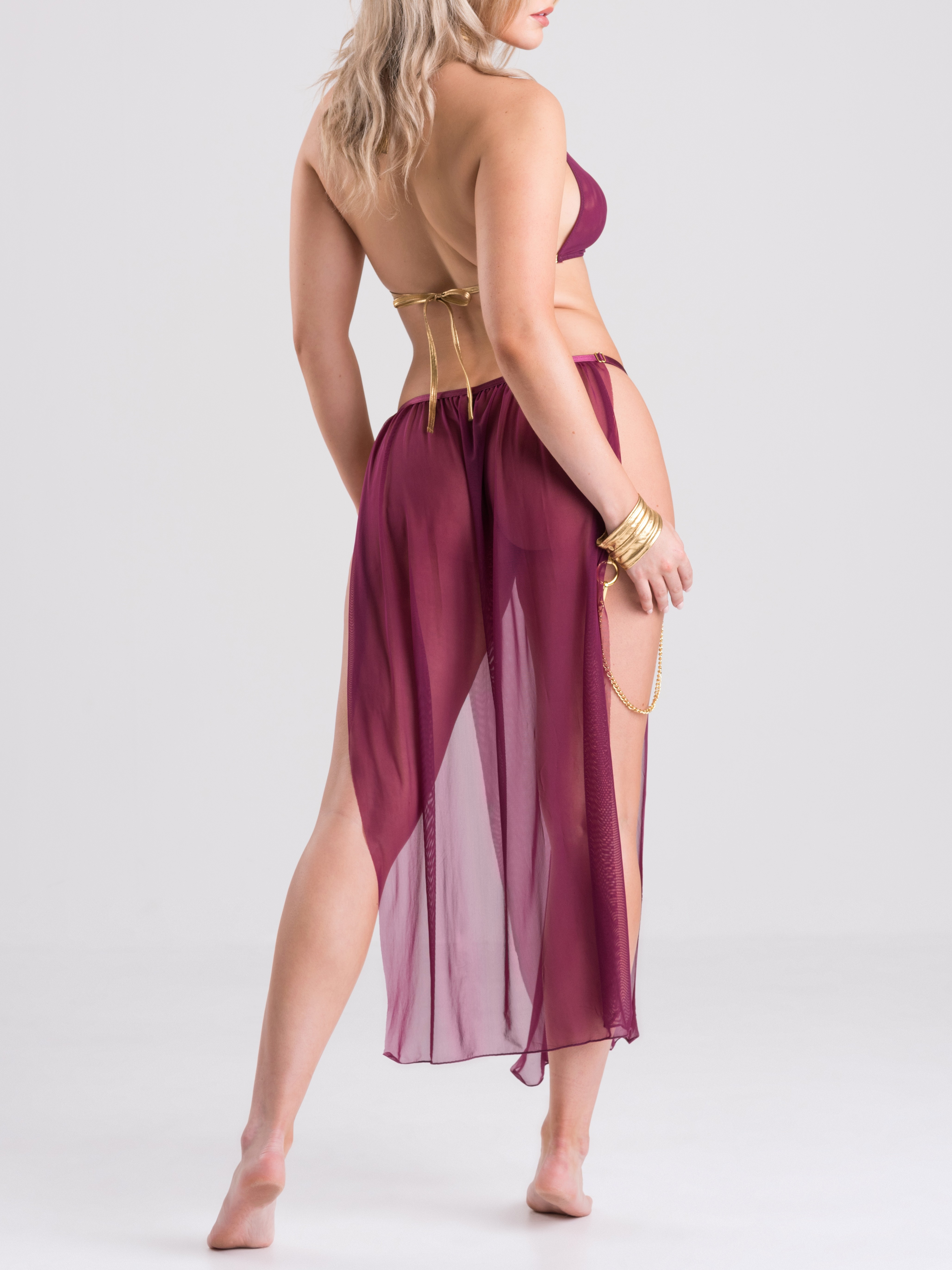 Lovehoney Fantasy Desert Princess Costume, Purple, hi-res