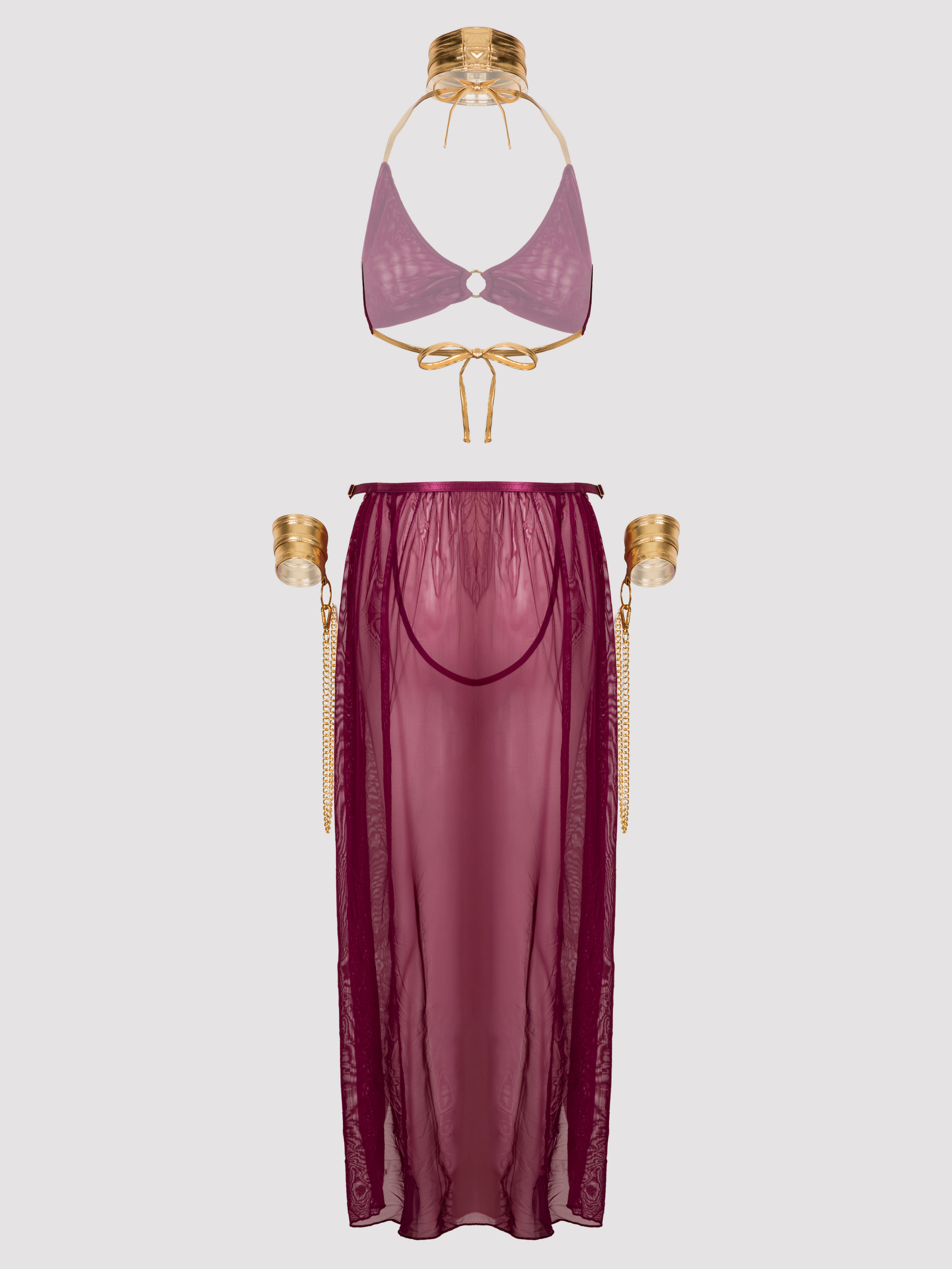 Lovehoney Fantasy Desert Princess Costume, Purple, hi-res