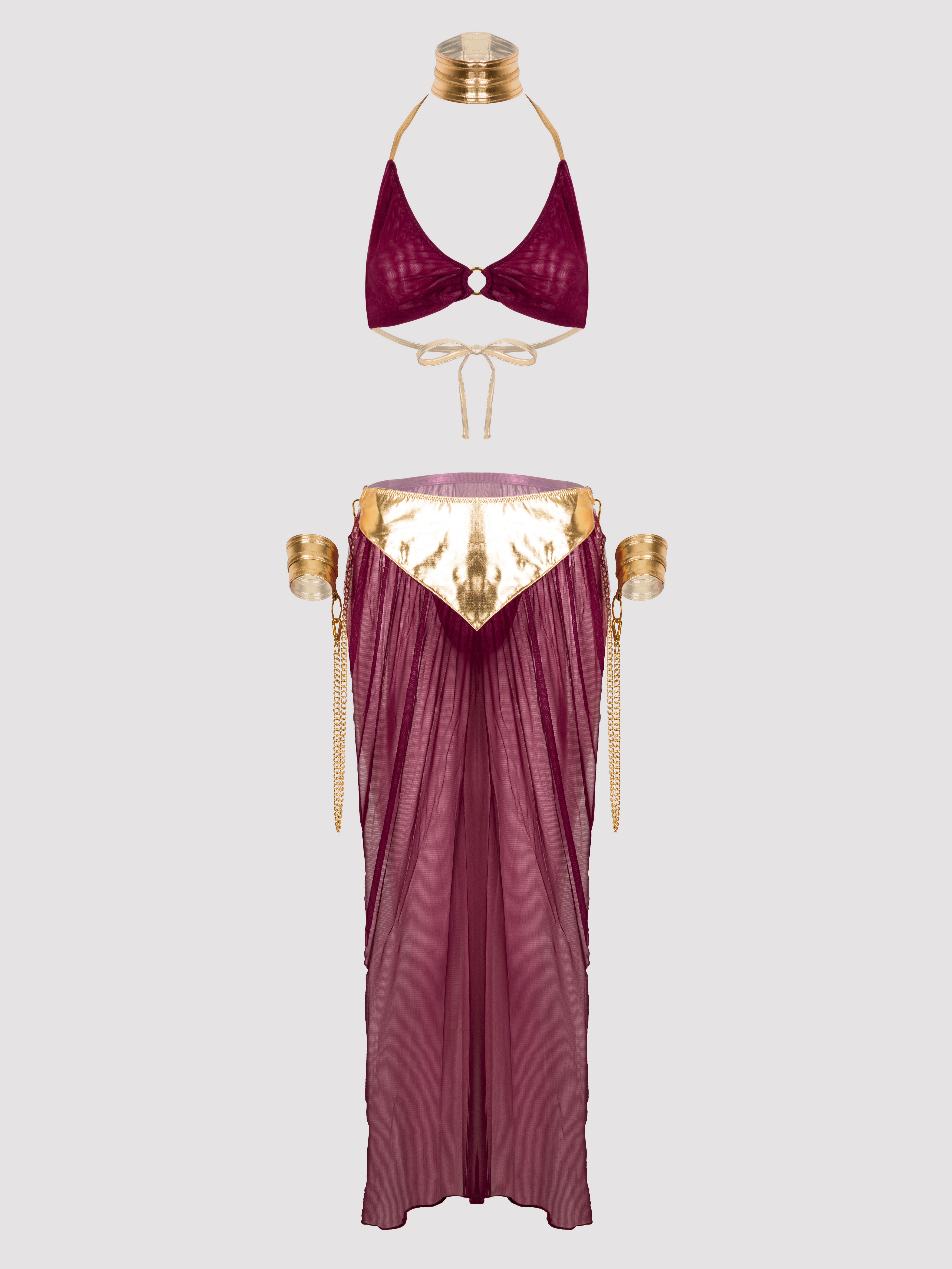 Lovehoney Fantasy Desert Princess Costume, Purple, hi-res
