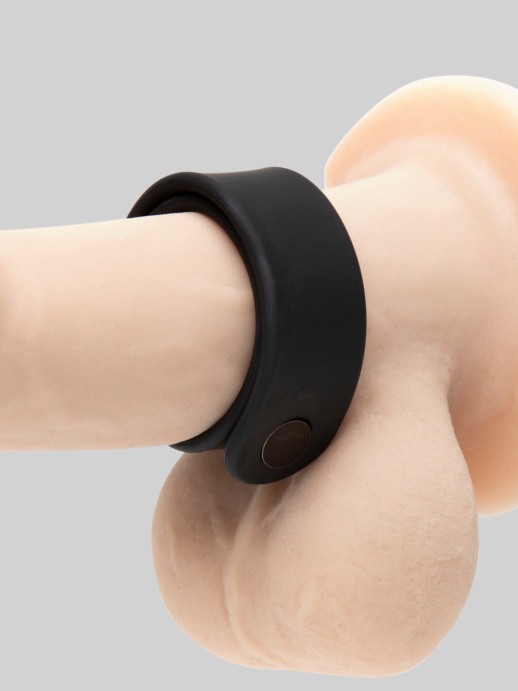 Velv'Or Rooster Jason Adjustable Silicone Cock Ring, Black, hi-res