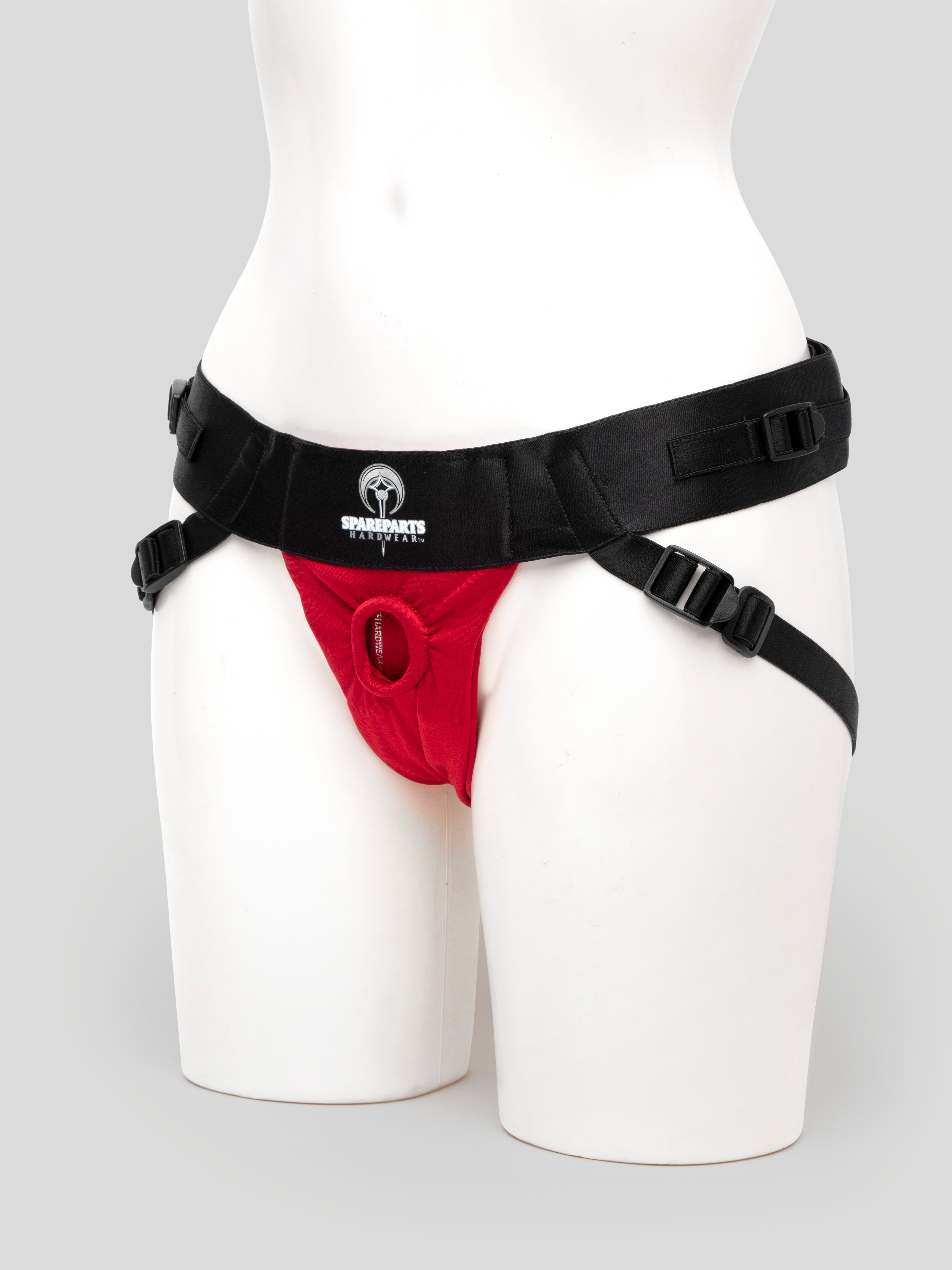 Spareparts Hardwear Unisex Joque Strap-On Harness, Red, hi-res