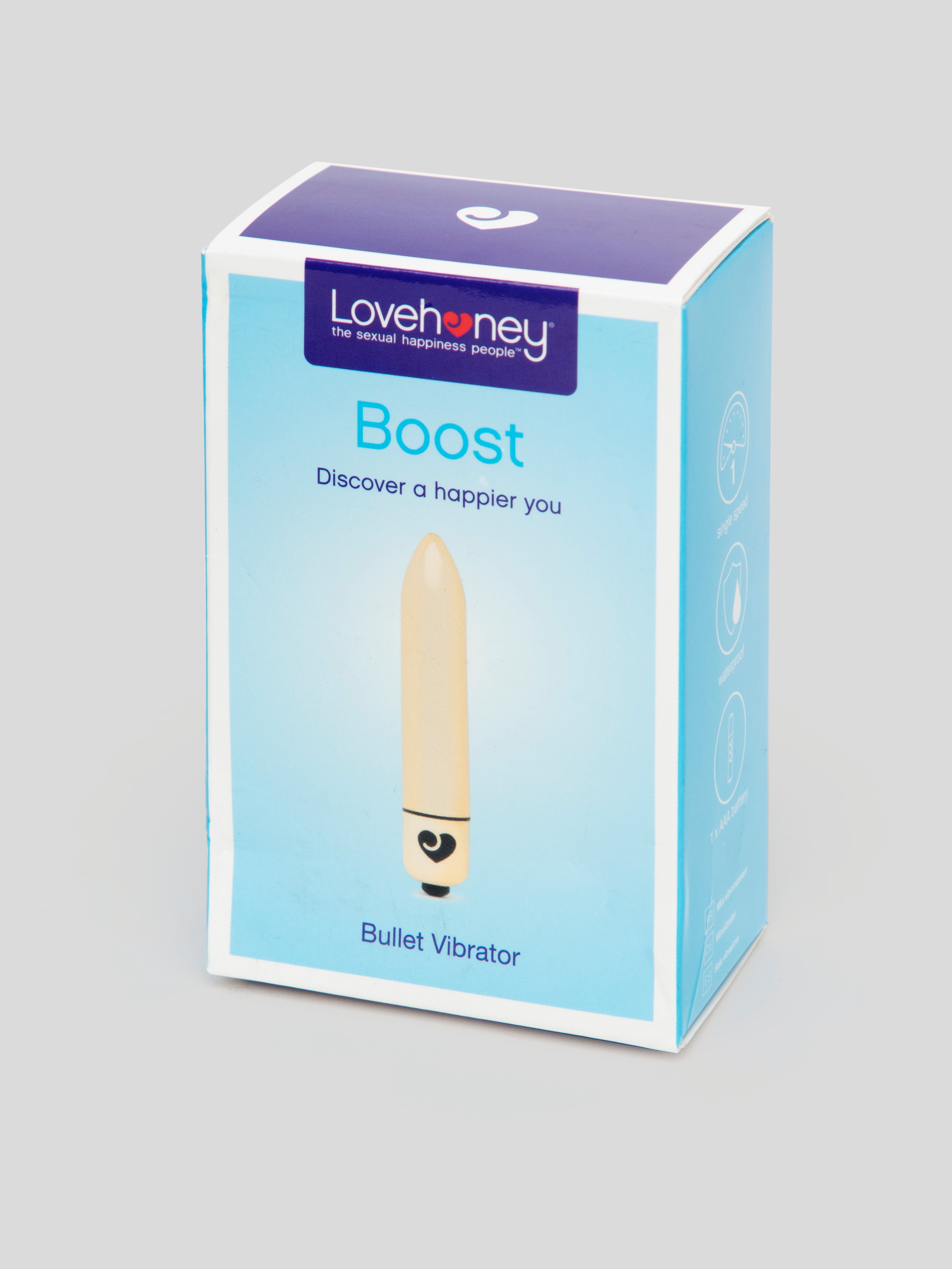 Lovehoney Boost Waterproof Bullet Vibrator, Gold, hi-res