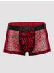LHM Red Leopard Print Mesh Boxers, Red, hi-res